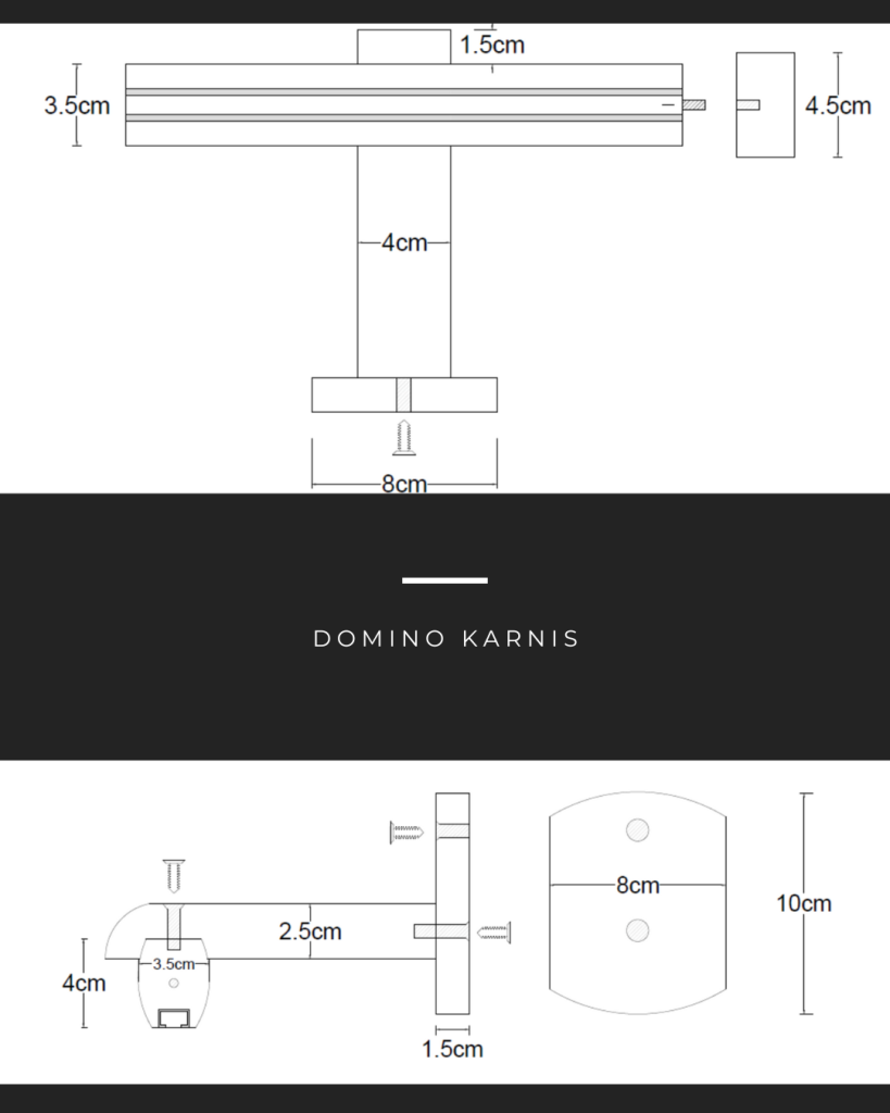 Domino karnis muszaki rajz