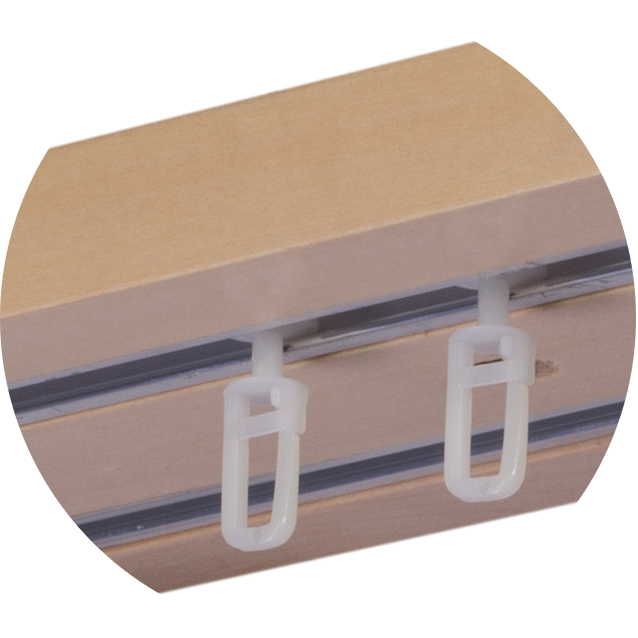 Ludovic fa előlapos függönykarnis natur Ludovic fa előlapos függönykarnis Natúr