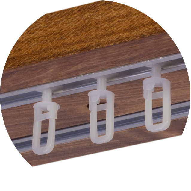 Ludovic fa előlapos függönykarnis stejar Ludovic fa előlapos függönykarnis Tölgy