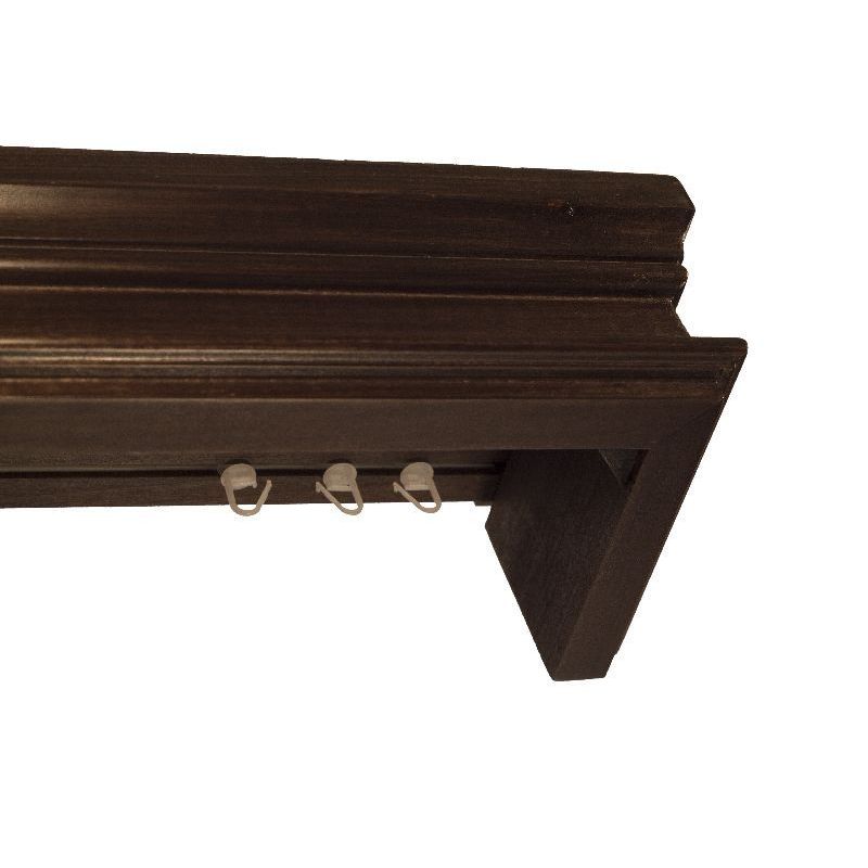 Ludovic fa előlapos függönykarnis nuc Ludovic fa előlapos függönykarnis Dió