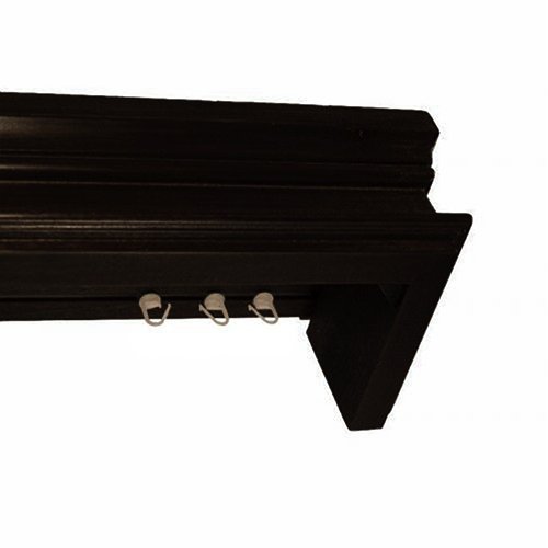 Ludovic fa előlapos függönykarnis negru Ludovic fa előlapos függönykarnis Fekete