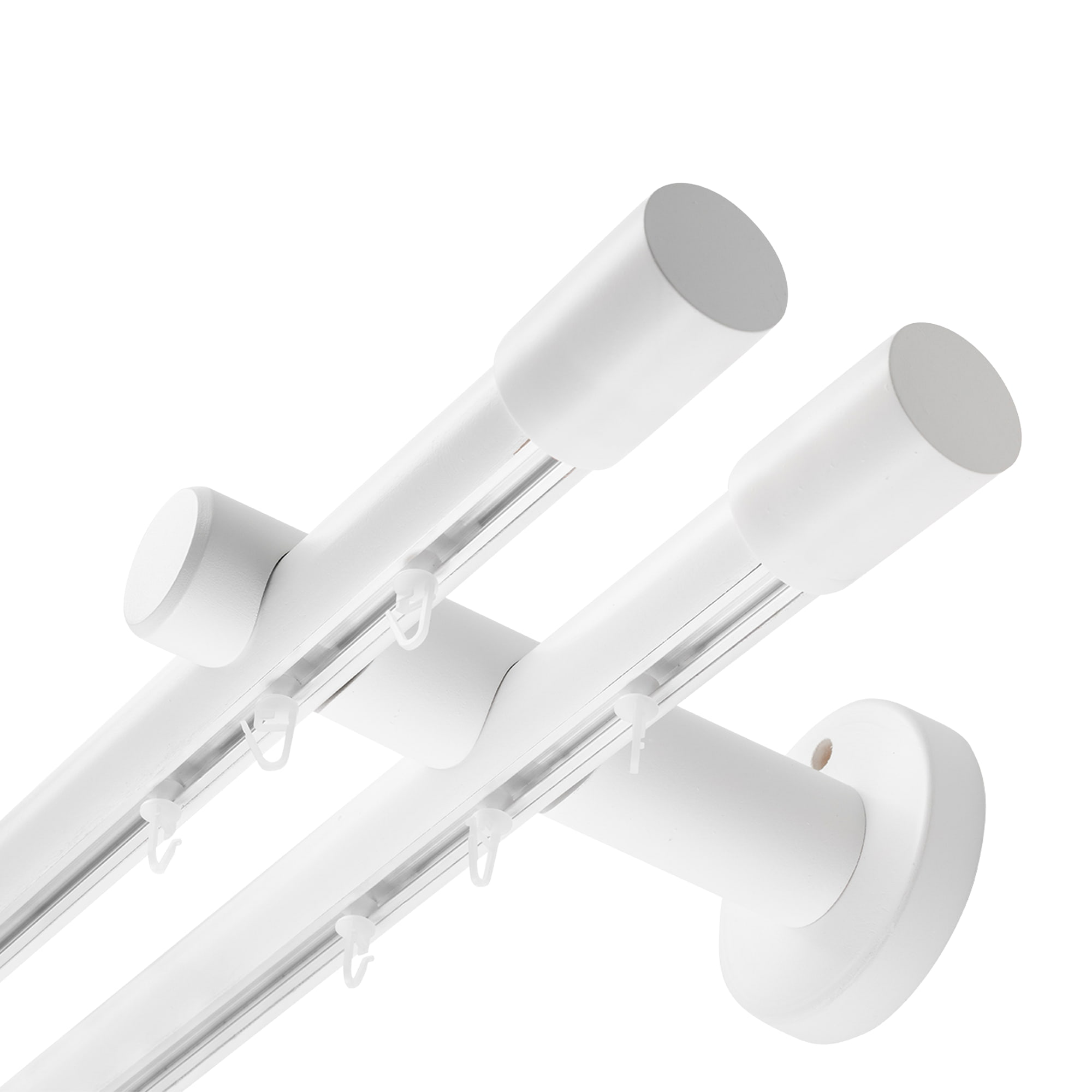 Luna két alumíniumsínes fa rúdkarnis alb Luna két alumíniumsínes fa rúdkarnis Fehér