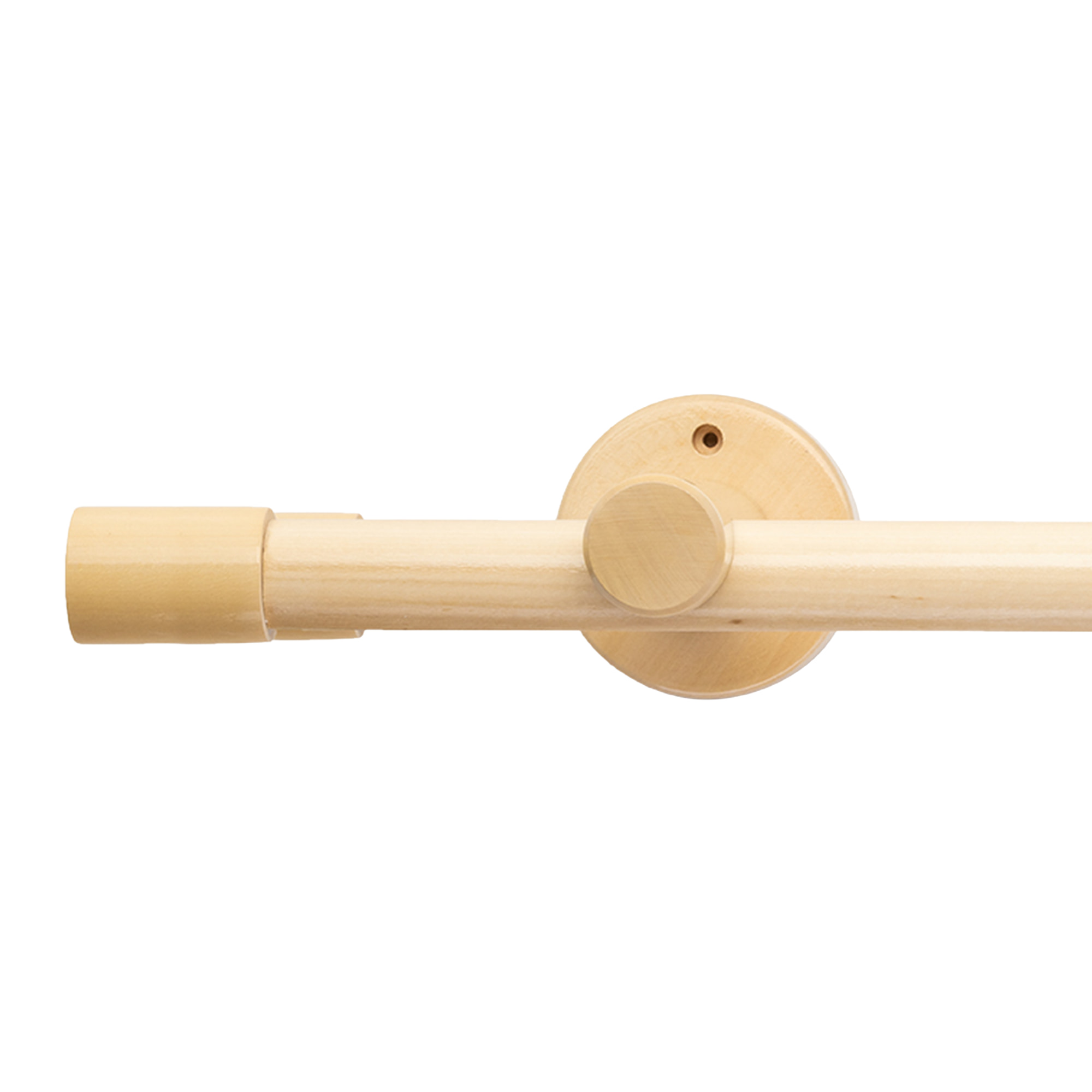 Luna két alumíniumsínes fa rúdkarnis natur Luna két alumíniumsínes fa rúdkarnis Natúr