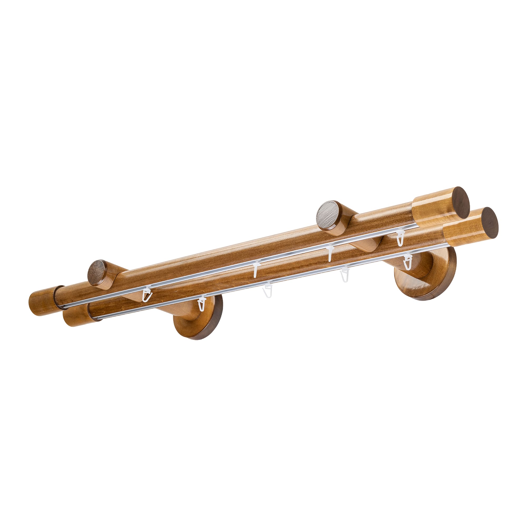 Luna két alumíniumsínes fa rúdkarnis stejar Luna két alumíniumsínes fa rúdkarnis Tölgy