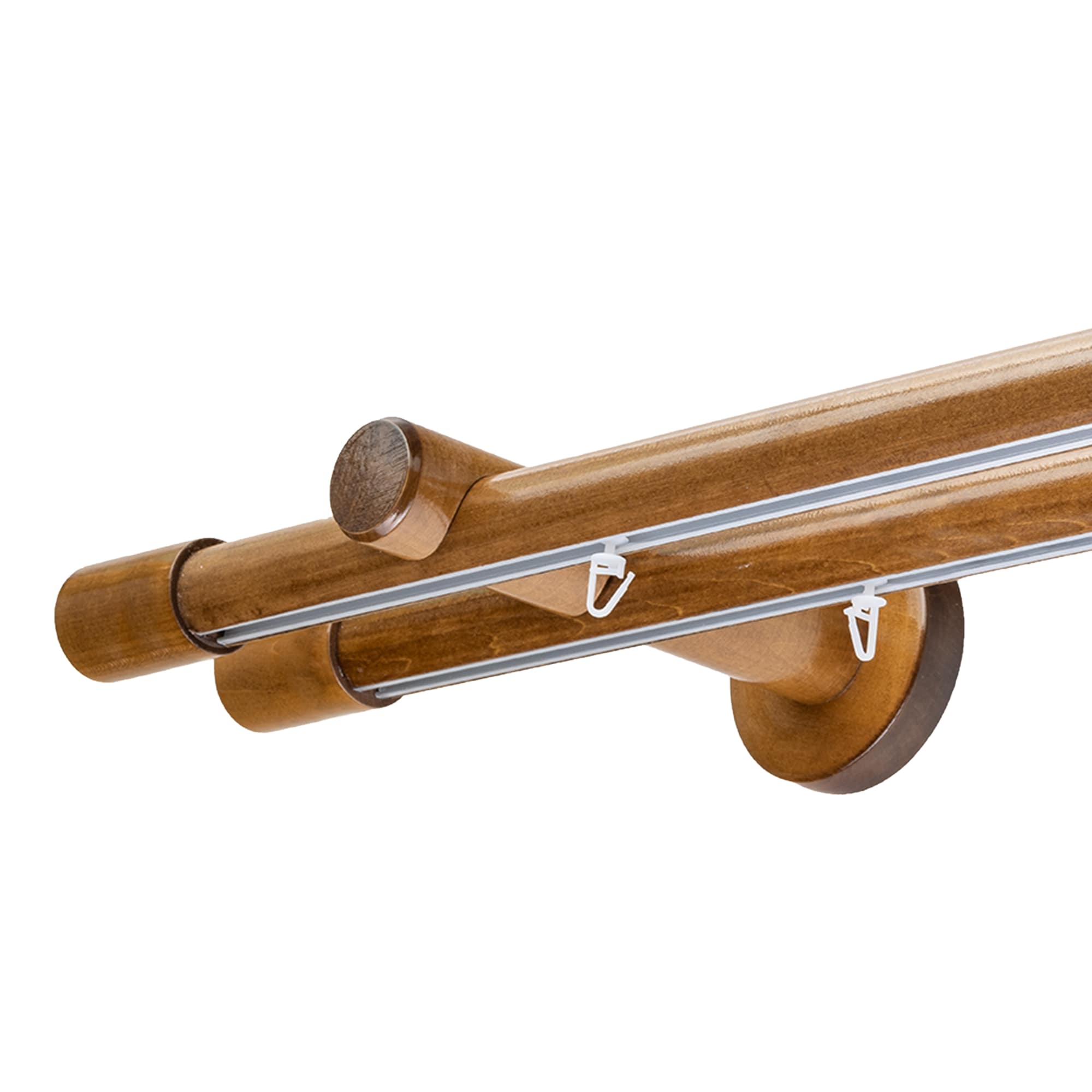 Luna két alumíniumsínes fa rúdkarnis stejar Luna két alumíniumsínes fa rúdkarnis Tölgy