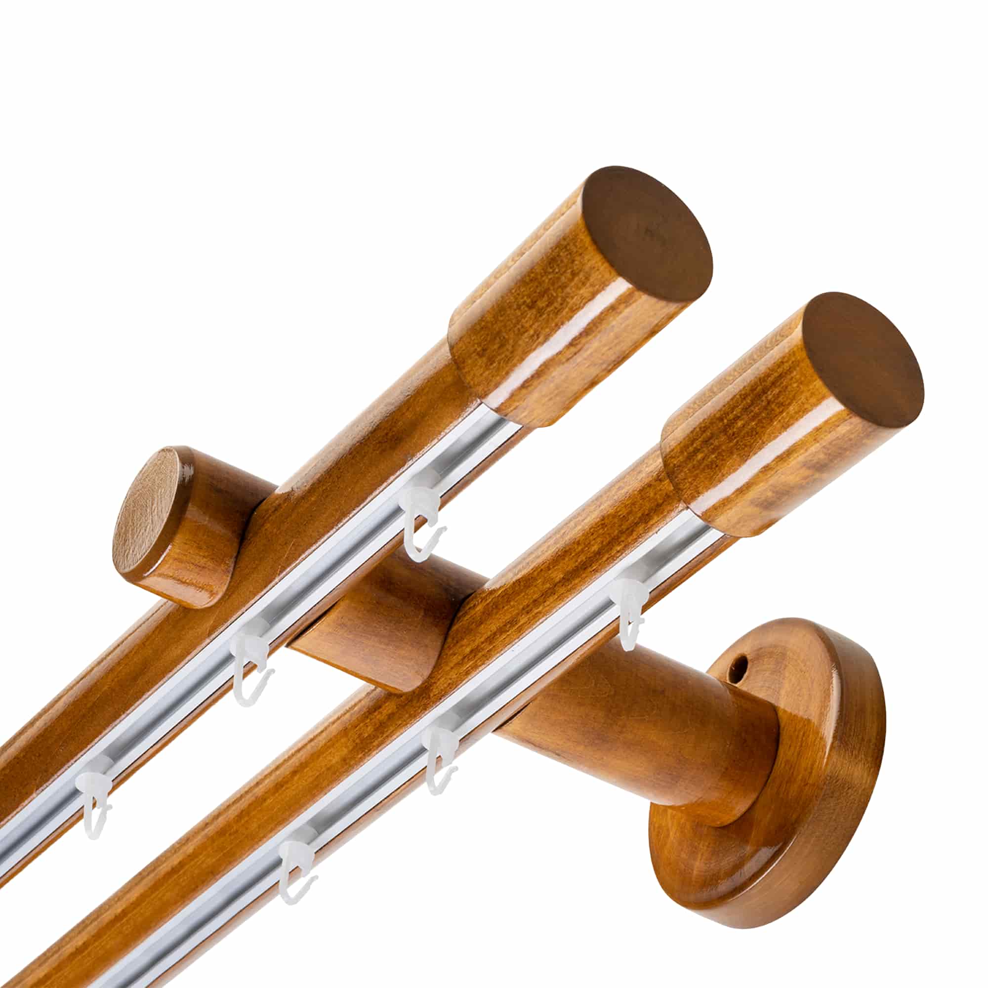 Luna két alumíniumsínes fa rúdkarnis stejar_auriu Luna két alumíniumsínes fa rúdkarnis Stejar_auriu