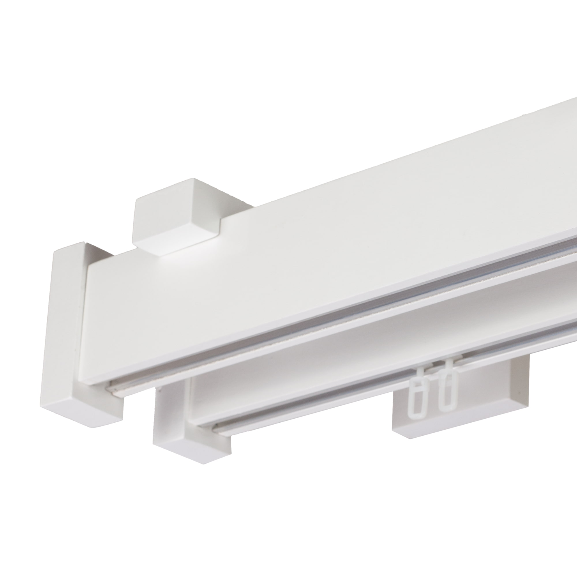 Dália két alumíniumsínes profilkarnis alb Dália két alumíniumsínes profilkarnis Fehér