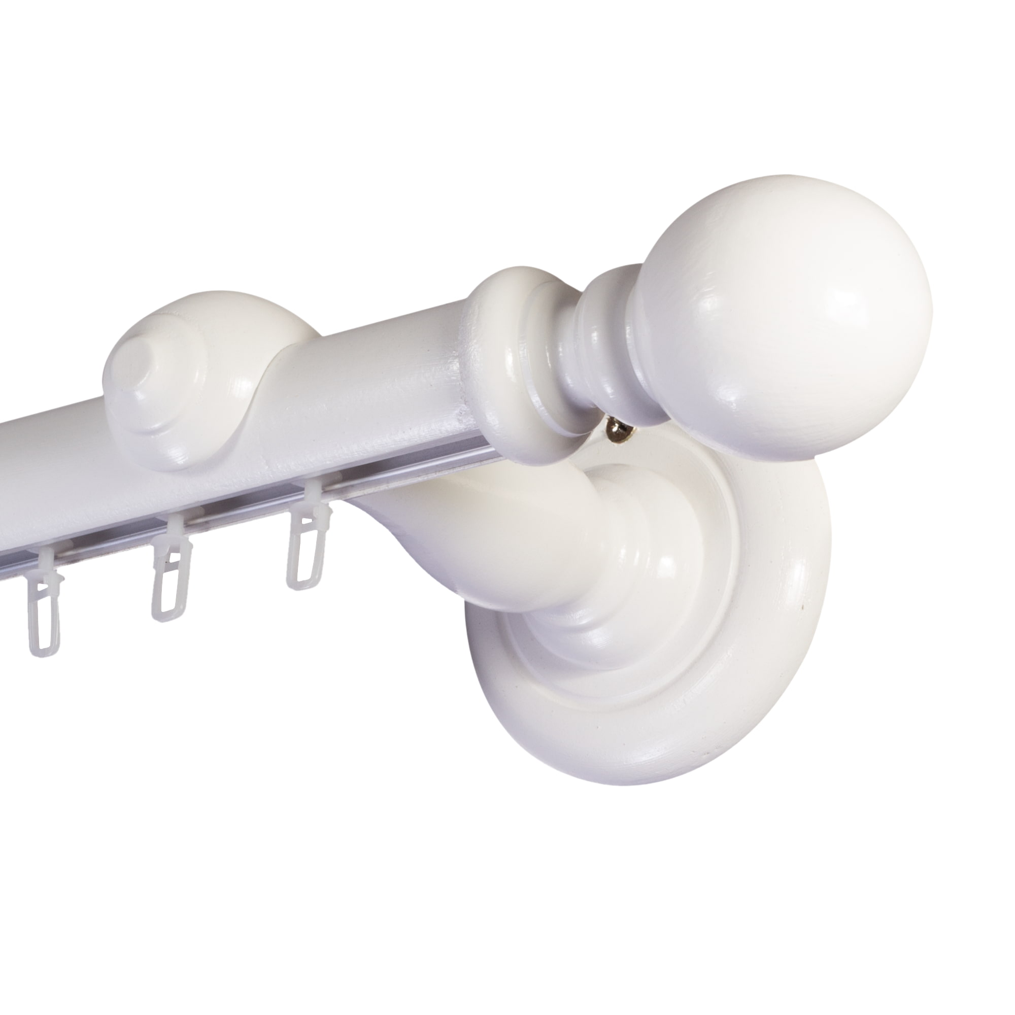 Globo egy alumíniumsínes fa rúdkarnis alb Globo egy alumíniumsínes fa rúdkarnis Fehér