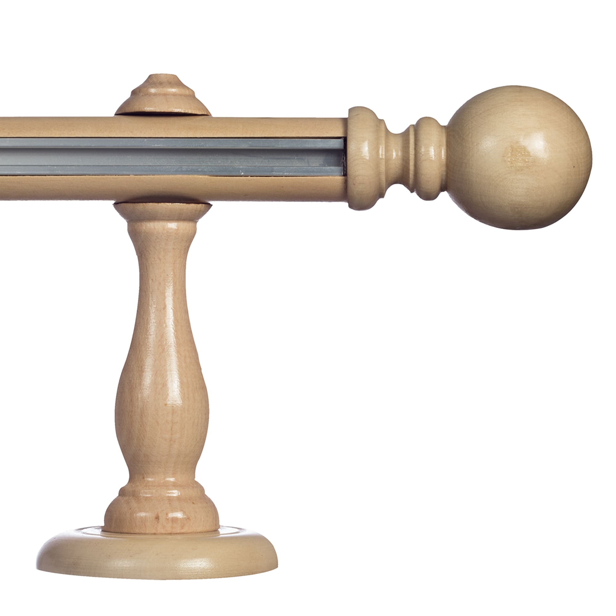 Globo egy alumíniumsínes fa rúdkarnis natur Globo egy alumíniumsínes fa rúdkarnis Natúr