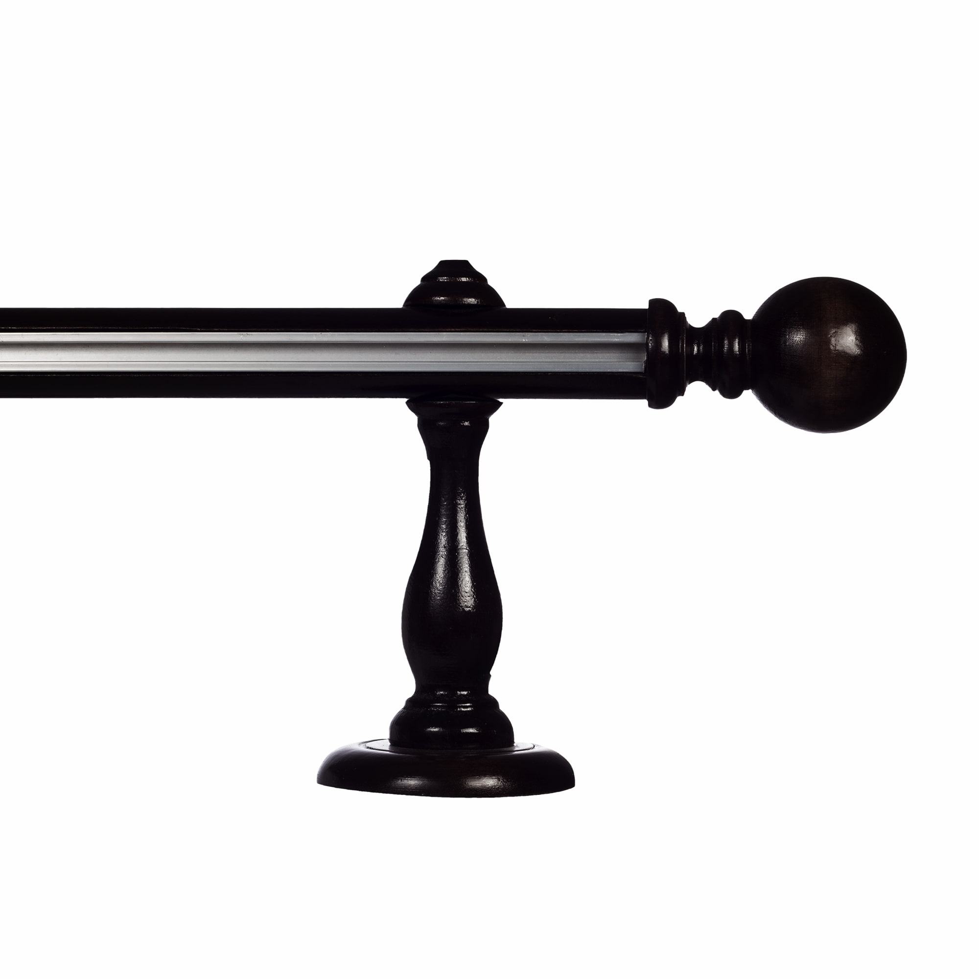 Globo egy alumíniumsínes fa rúdkarnis negru Globo egy alumíniumsínes fa rúdkarnis Fekete