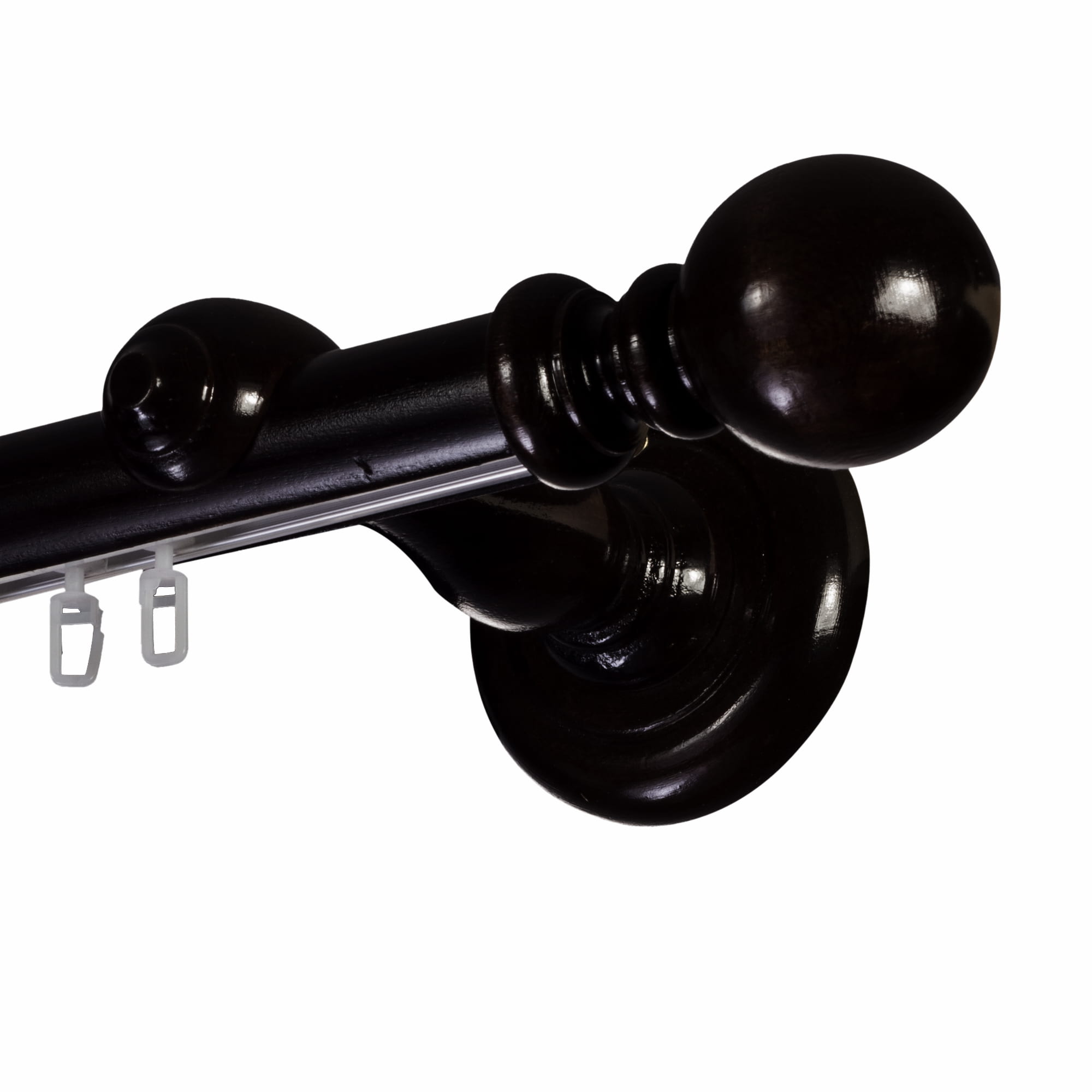 Globo egy alumíniumsínes fa rúdkarnis negru Globo egy alumíniumsínes fa rúdkarnis Fekete