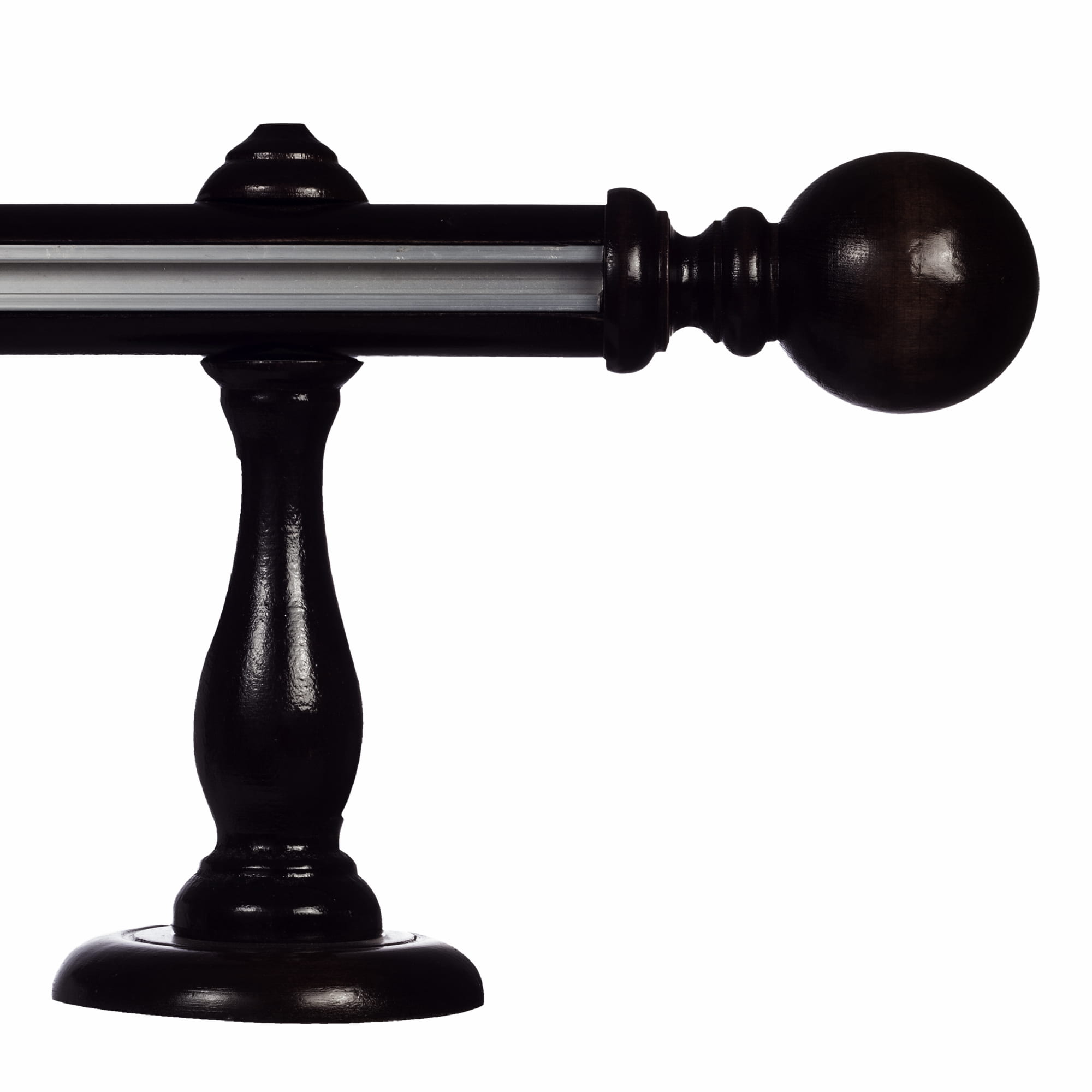 Globo egy alumíniumsínes fa rúdkarnis negru Globo egy alumíniumsínes fa rúdkarnis Fekete