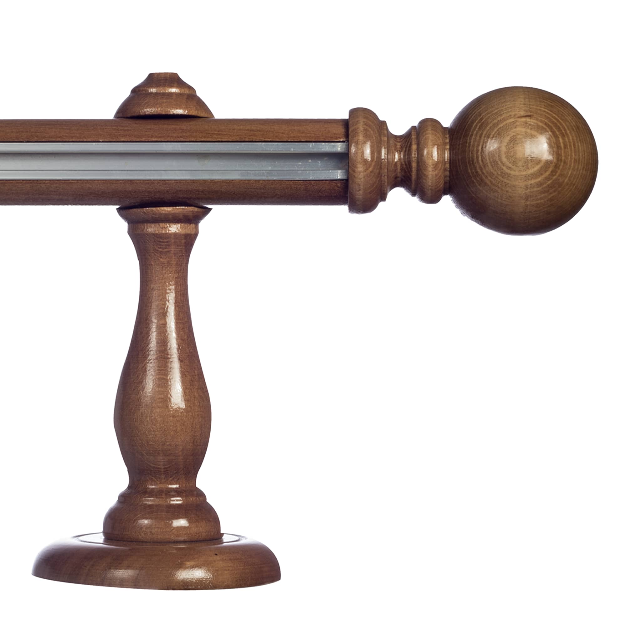 Globo egy alumíniumsínes fa rúdkarnis stejar Globo egy alumíniumsínes fa rúdkarnis Tölgy