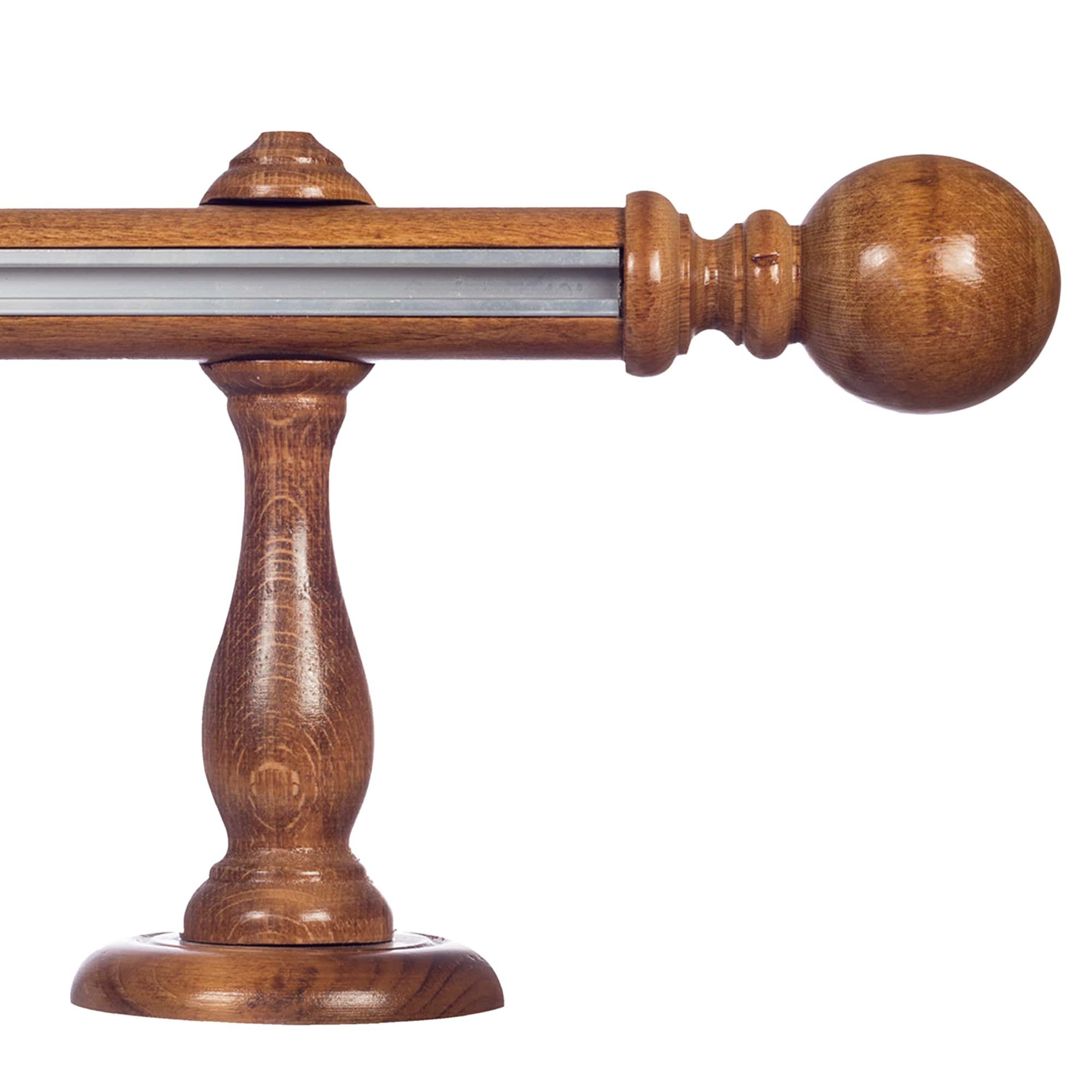 Globo egy alumíniumsínes fa rúdkarnis stejar_auriu Globo egy alumíniumsínes fa rúdkarnis Stejar_auriu