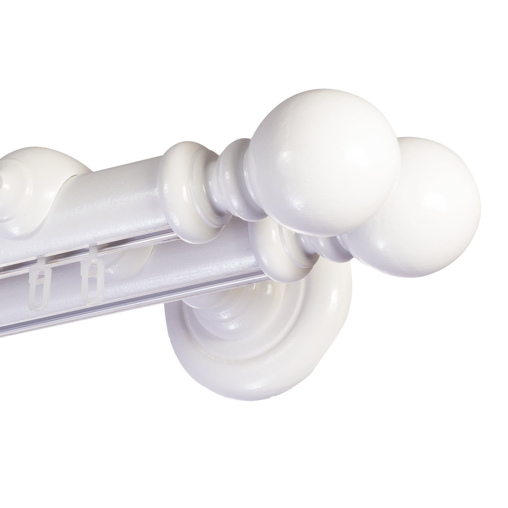 Globo két alumíniumsínes fa rúdkarnis alb Globo két alumíniumsínes fa rúdkarnis Fehér