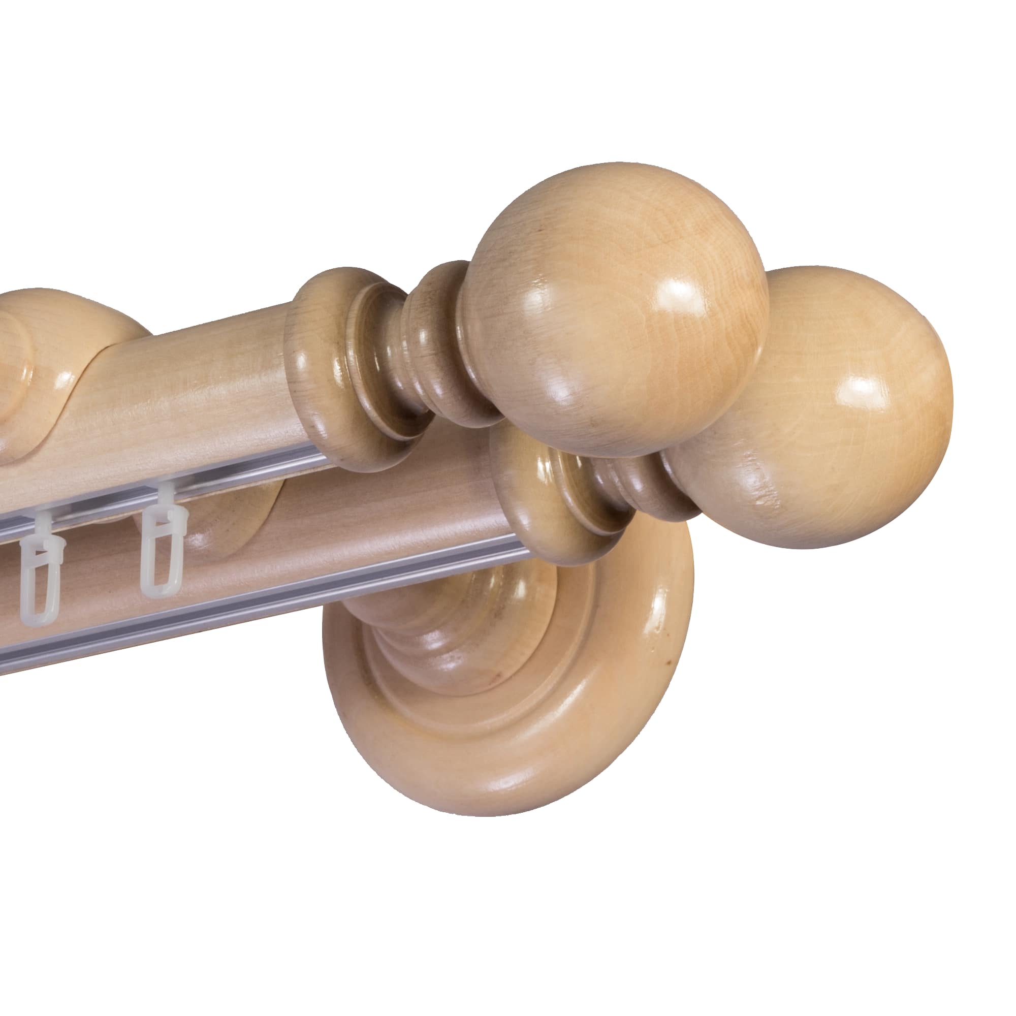 Globo két alumíniumsínes fa rúdkarnis natur Globo két alumíniumsínes fa rúdkarnis Natúr