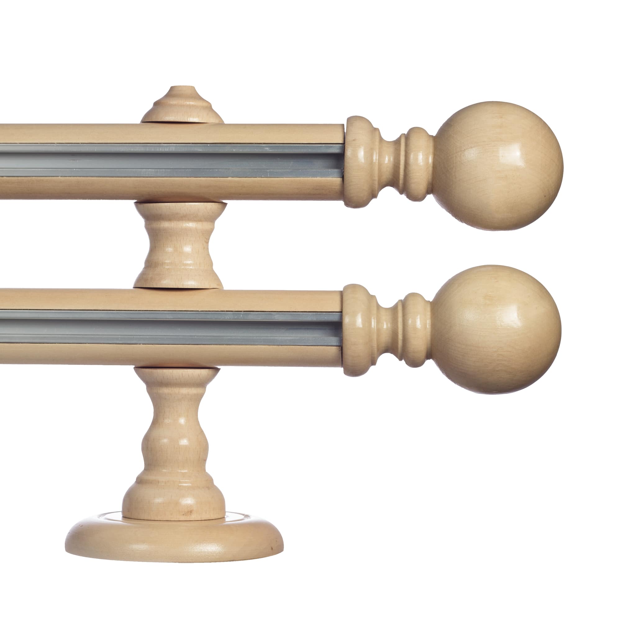 Globo két alumíniumsínes fa rúdkarnis natur Globo két alumíniumsínes fa rúdkarnis Natúr