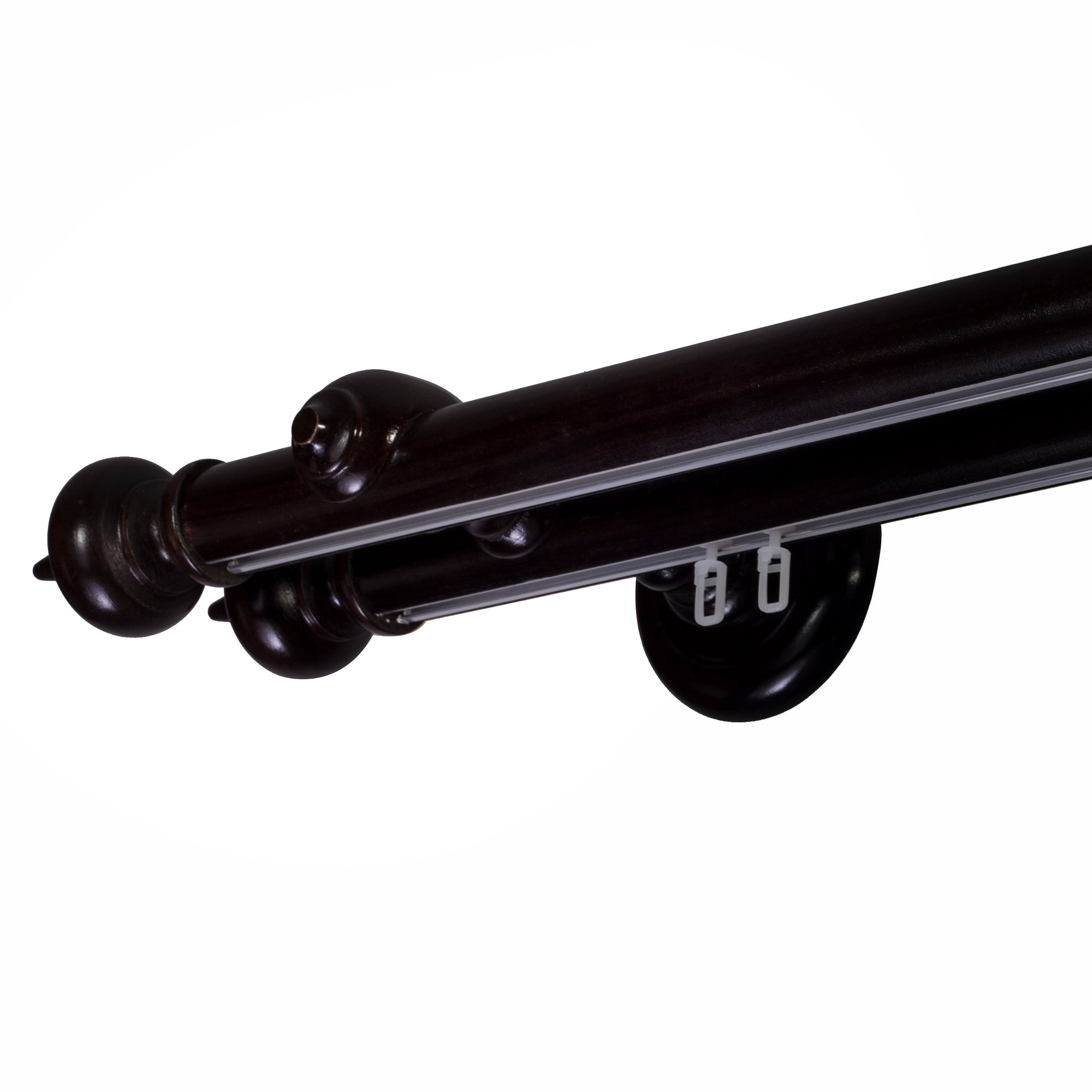 Globo két alumíniumsínes fa rúdkarnis negru Globo két alumíniumsínes fa rúdkarnis Fekete