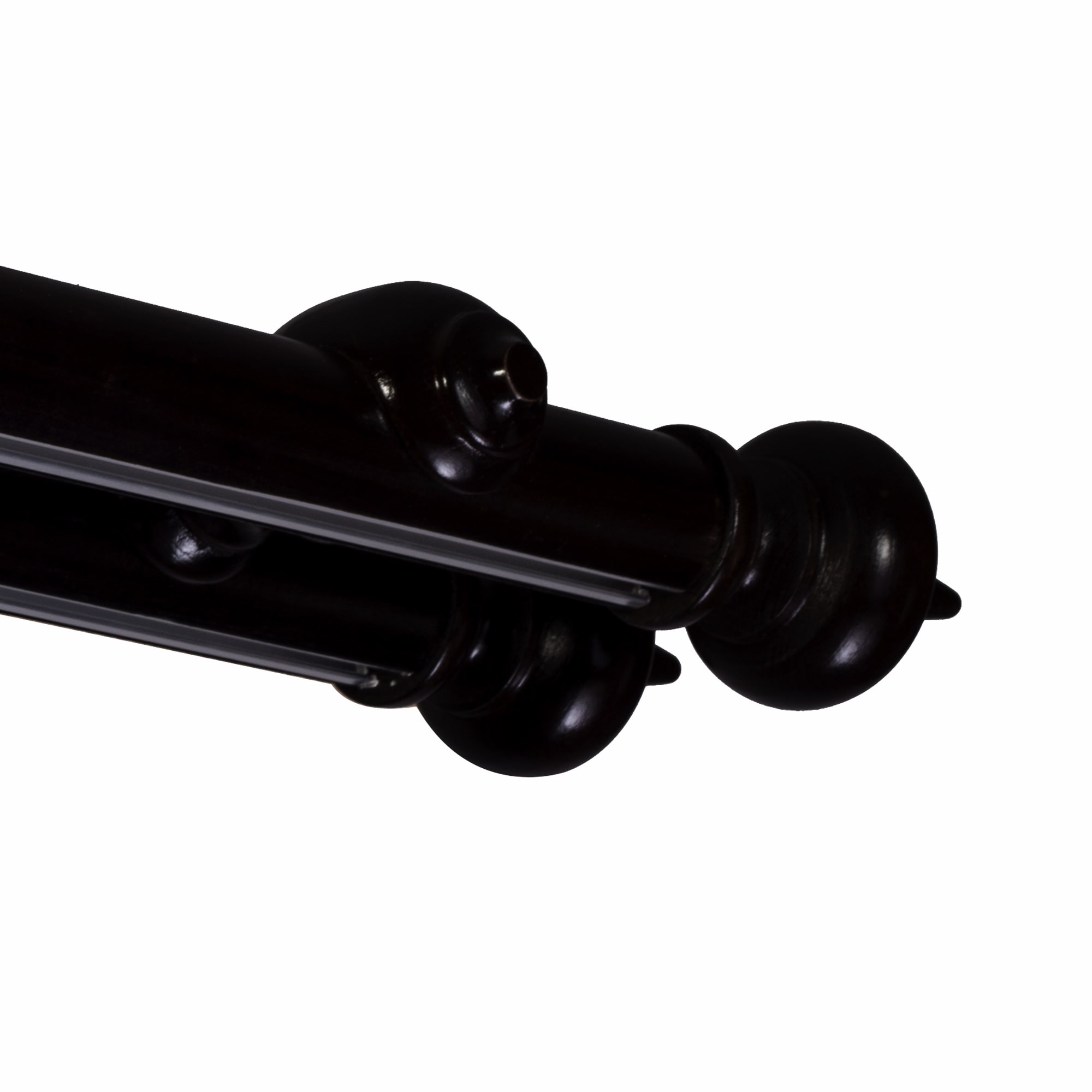 Globo két alumíniumsínes fa rúdkarnis negru Globo két alumíniumsínes fa rúdkarnis Fekete