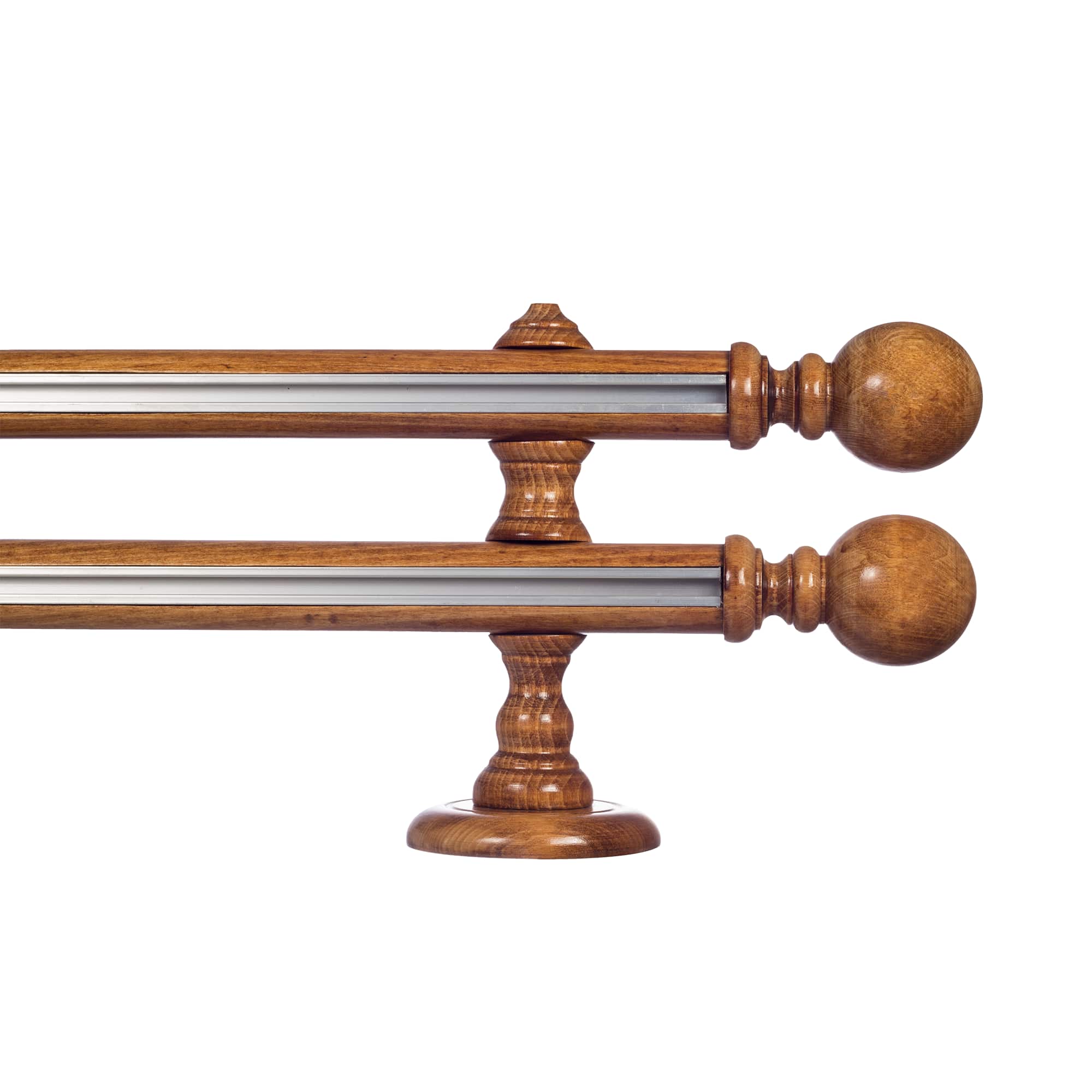 Globo két alumíniumsínes fa rúdkarnis stejar_auriu Globo két alumíniumsínes fa rúdkarnis Stejar_auriu