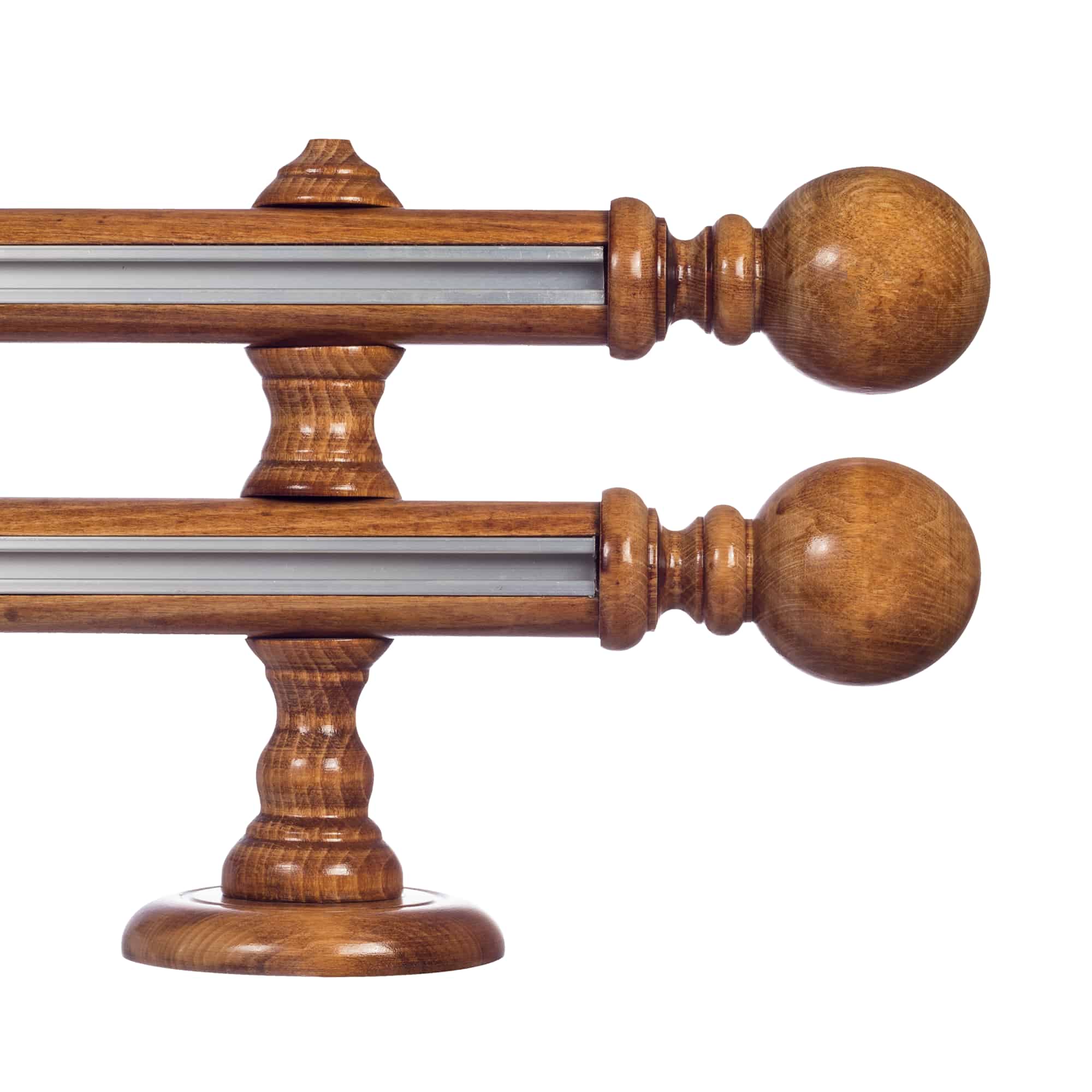 Globo két alumíniumsínes fa rúdkarnis stejar_auriu Globo két alumíniumsínes fa rúdkarnis Stejar_auriu