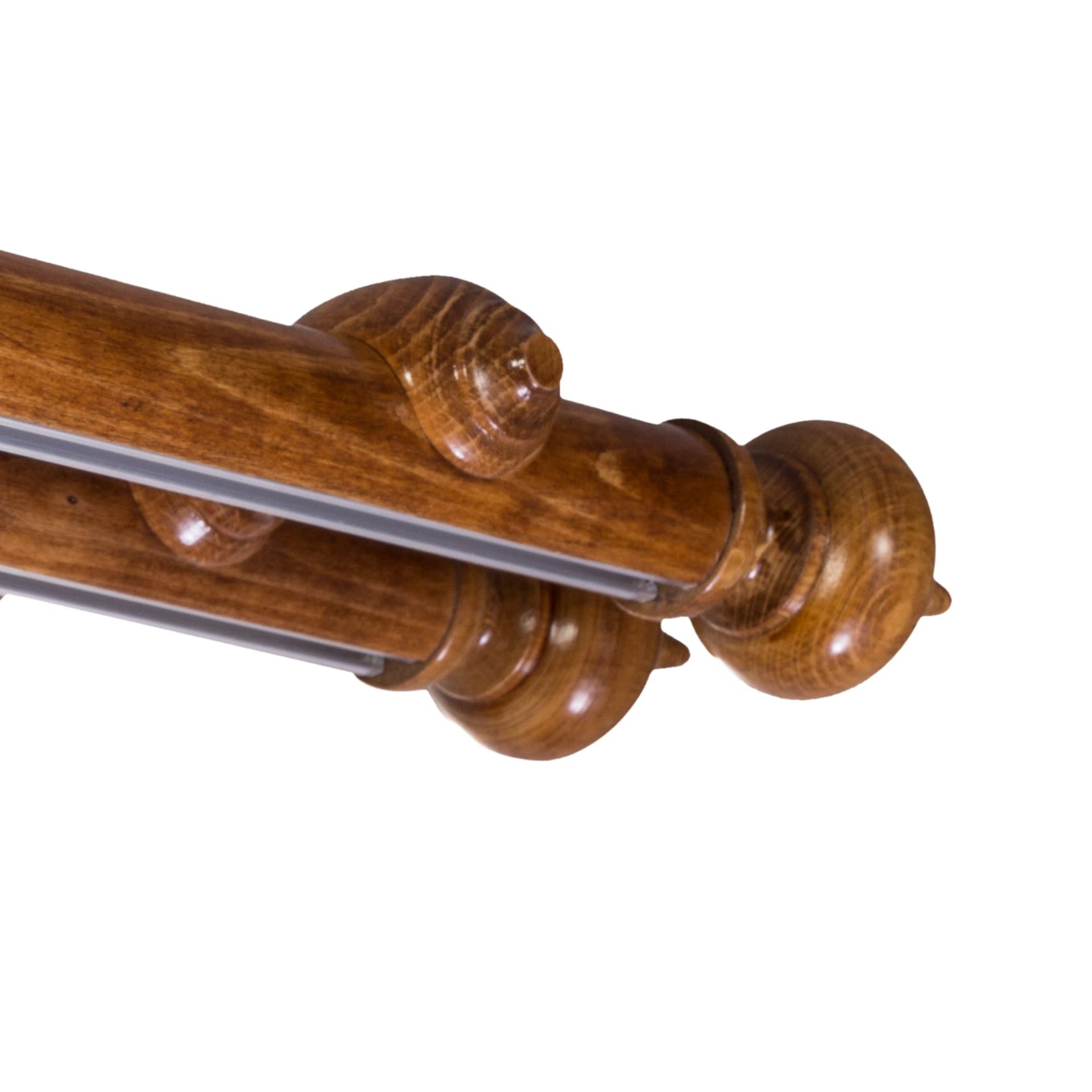 Globo két alumíniumsínes fa rúdkarnis stejar_auriu Globo két alumíniumsínes fa rúdkarnis Stejar_auriu