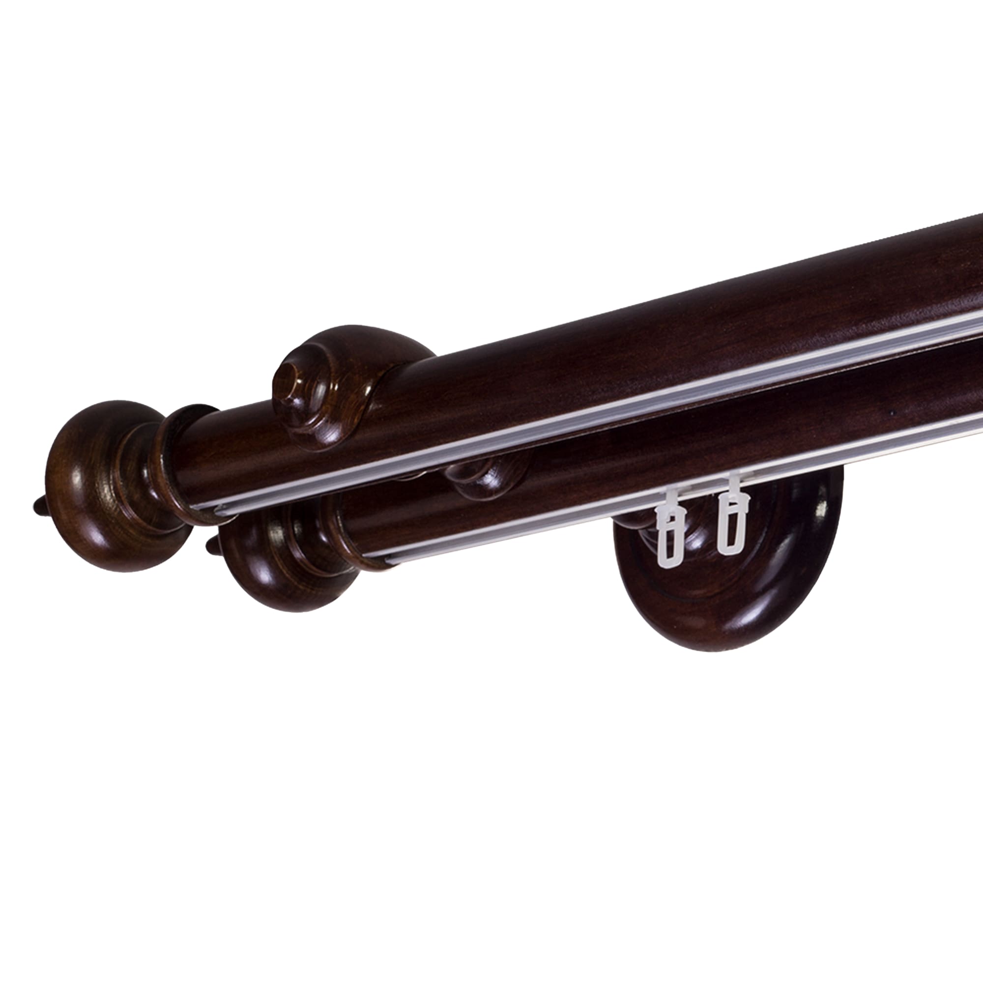 Globo két alumíniumsínes fa rúdkarnis nuc Globo két alumíniumsínes fa rúdkarnis Dió