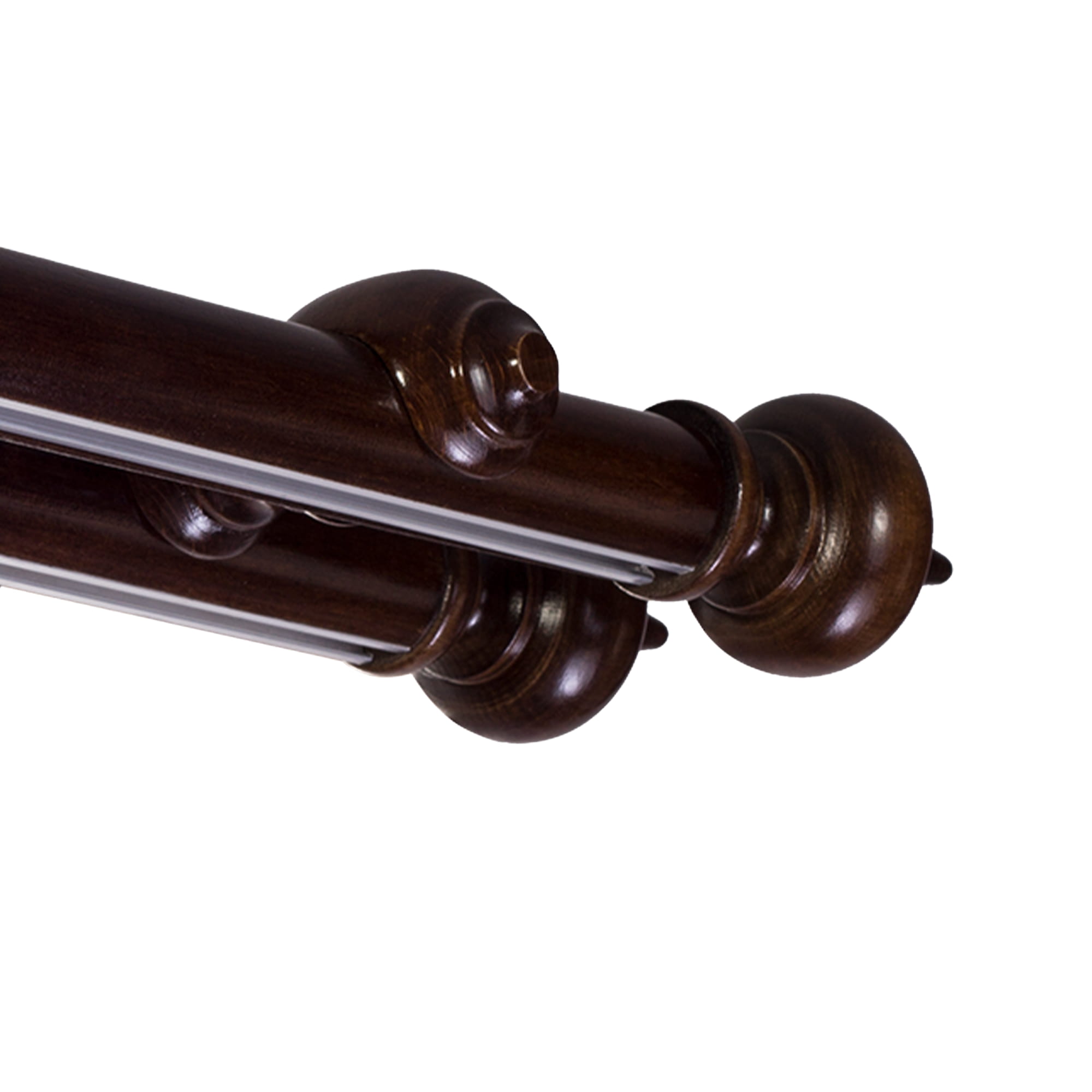 Globo két alumíniumsínes fa rúdkarnis nuc Globo két alumíniumsínes fa rúdkarnis Dió