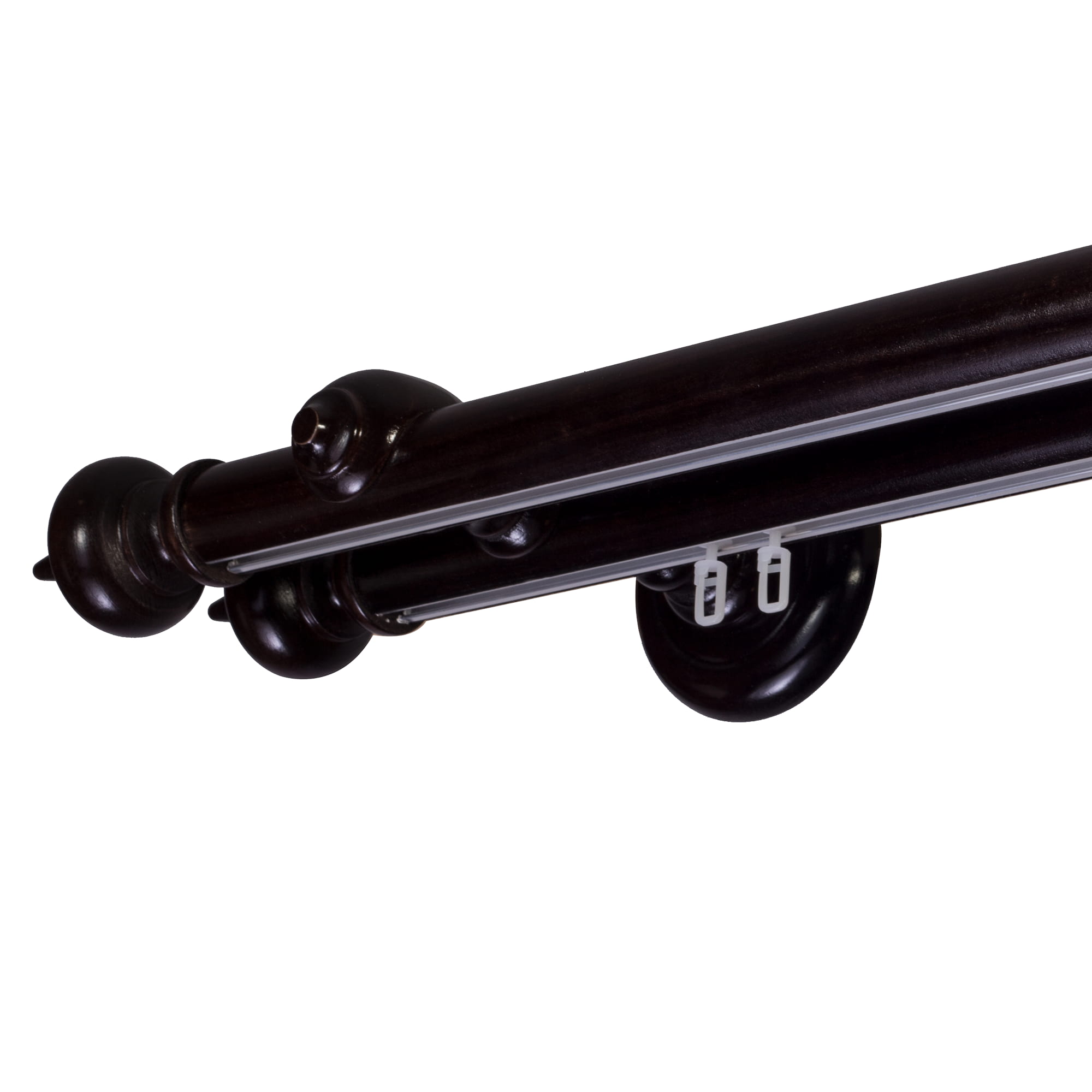 Globo két alumíniumsínes fa rúdkarnis wenge Globo két alumíniumsínes fa rúdkarnis Wenge