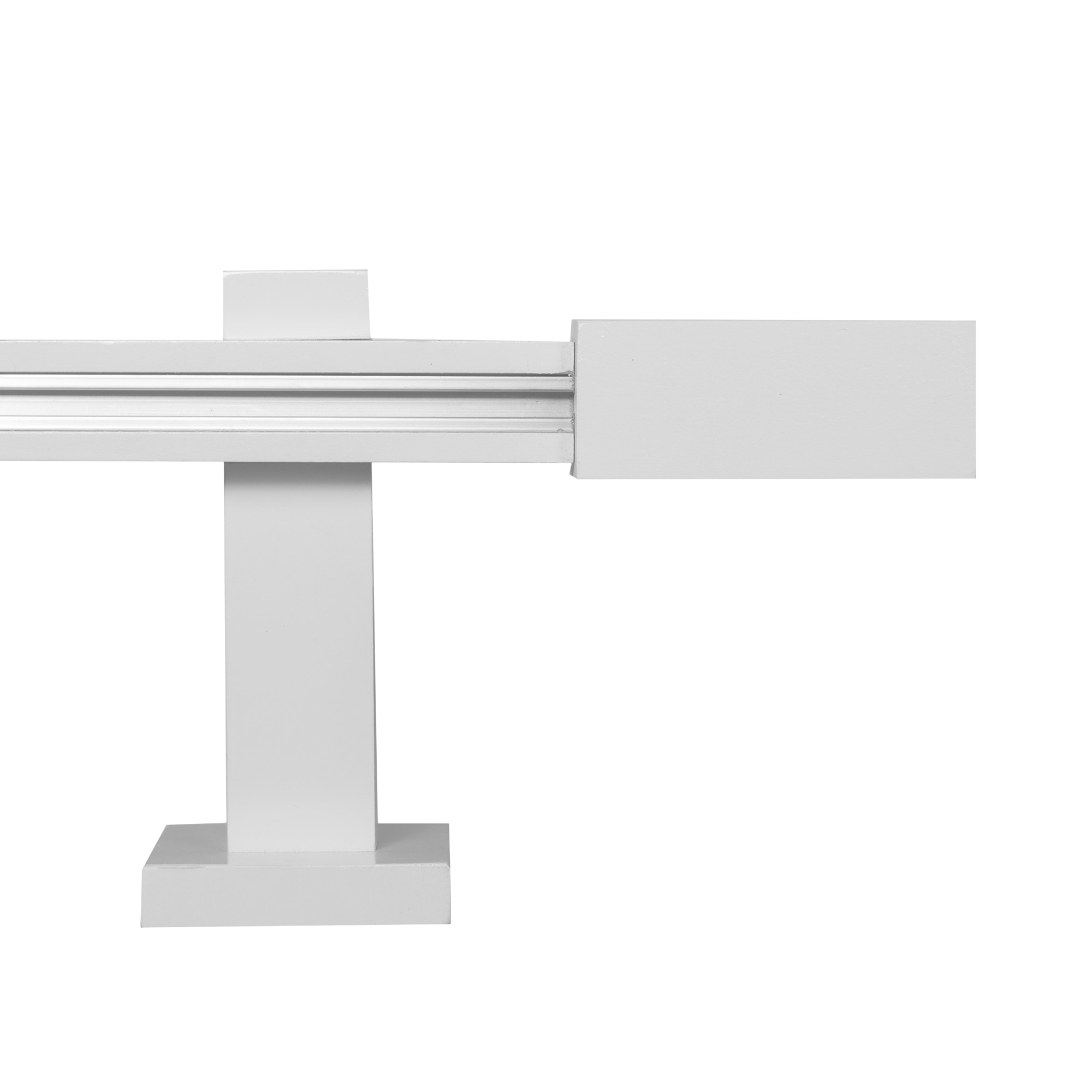 Prága egy alumíniumsínes profilkarnis alb Prága egy alumíniumsínes profilkarnis Fehér