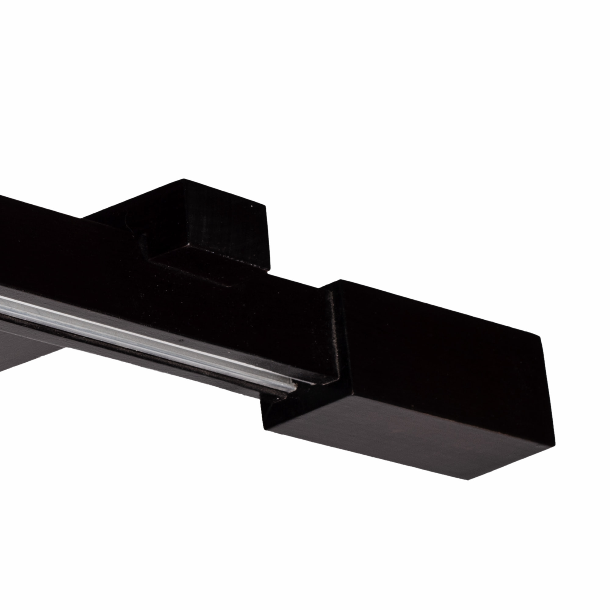 Prága egy alumíniumsínes profilkarnis negru Prága egy alumíniumsínes profilkarnis Fekete