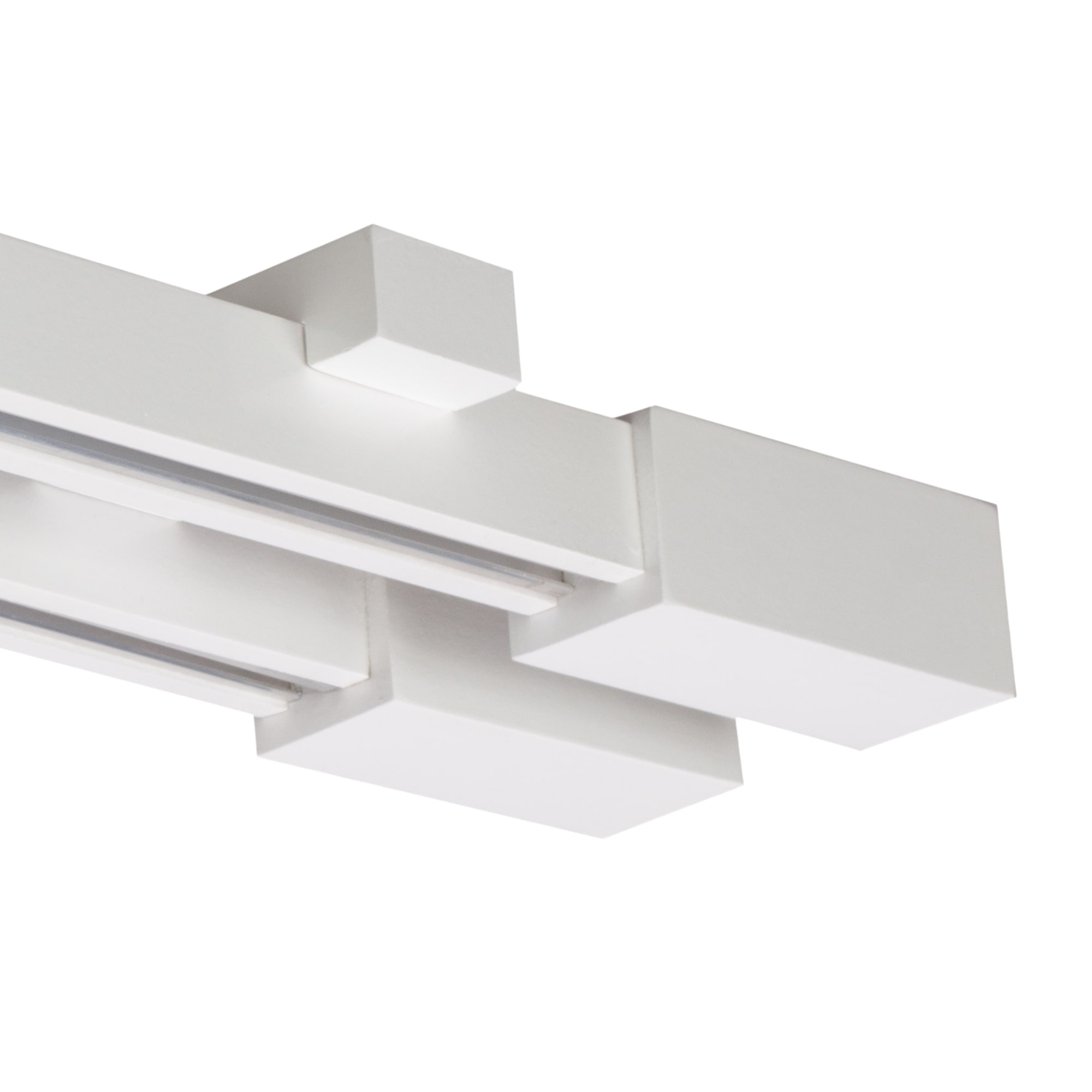 Prága két alumíniumsínes profilkarnis alb Prága két alumíniumsínes profilkarnis Fehér