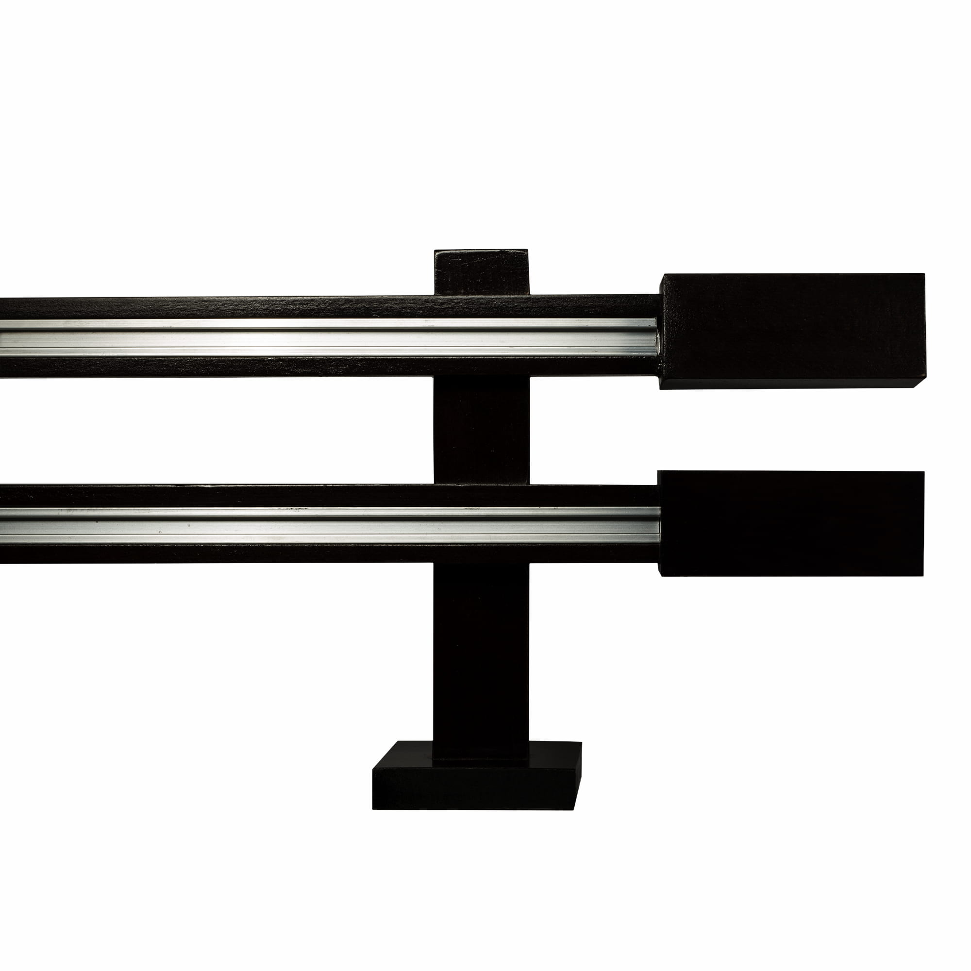 Prága két alumíniumsínes profilkarnis negru Prága két alumíniumsínes profilkarnis Fekete