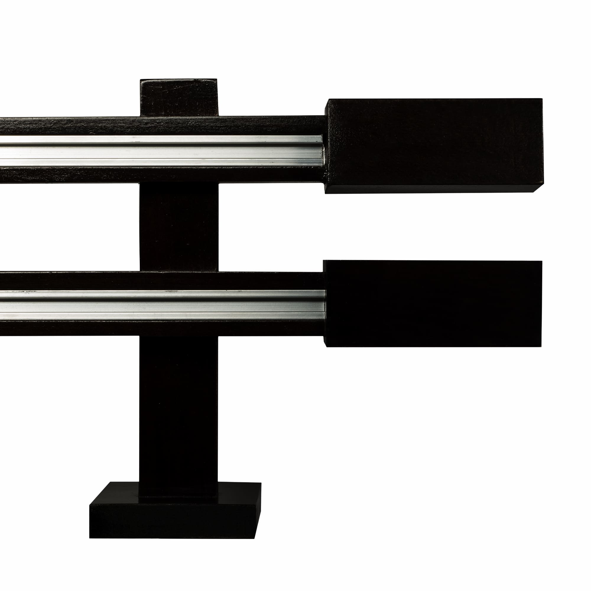 Prága két alumíniumsínes profilkarnis negru Prága két alumíniumsínes profilkarnis Fekete