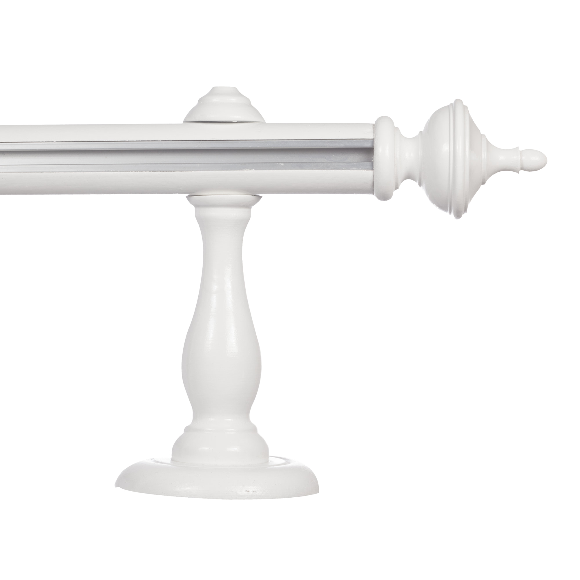 Saly egy alumíniumsínes fa rúdkarnis alb Saly egy alumíniumsínes fa rúdkarnis Fehér