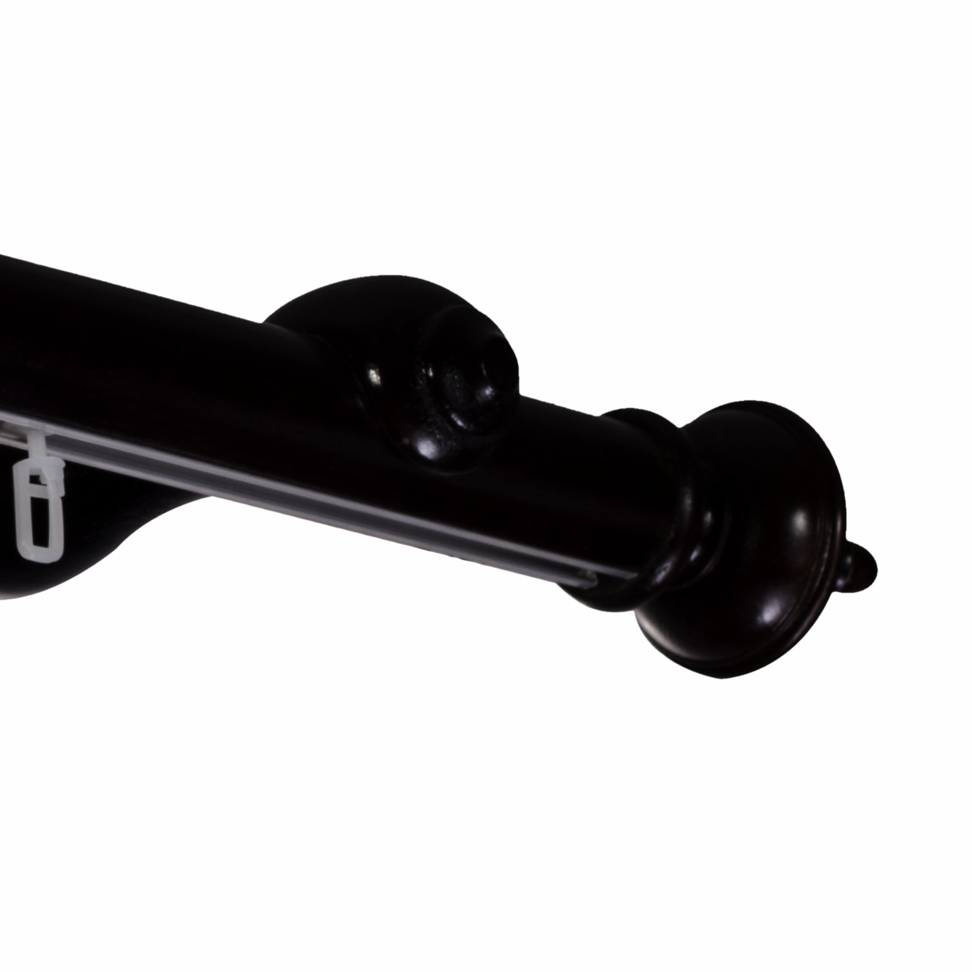 Saly egy alumíniumsínes fa rúdkarnis negru Saly egy alumíniumsínes fa rúdkarnis Fekete