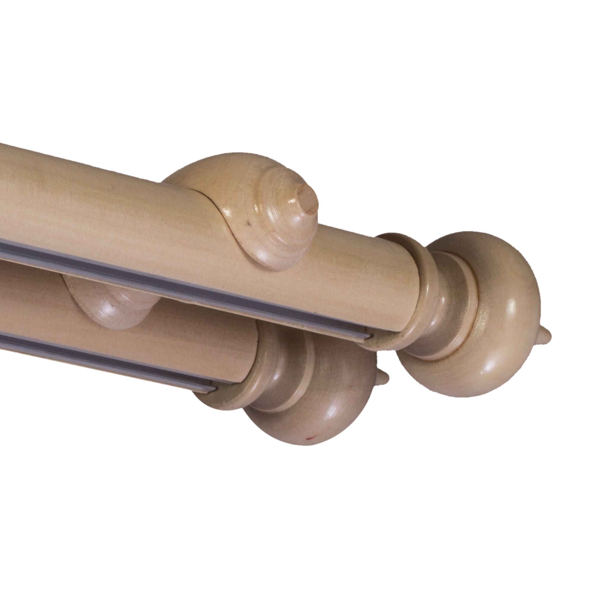 Saly két alumíniumsínes fa rúdkarnis natur Saly két alumíniumsínes fa rúdkarnis Natúr