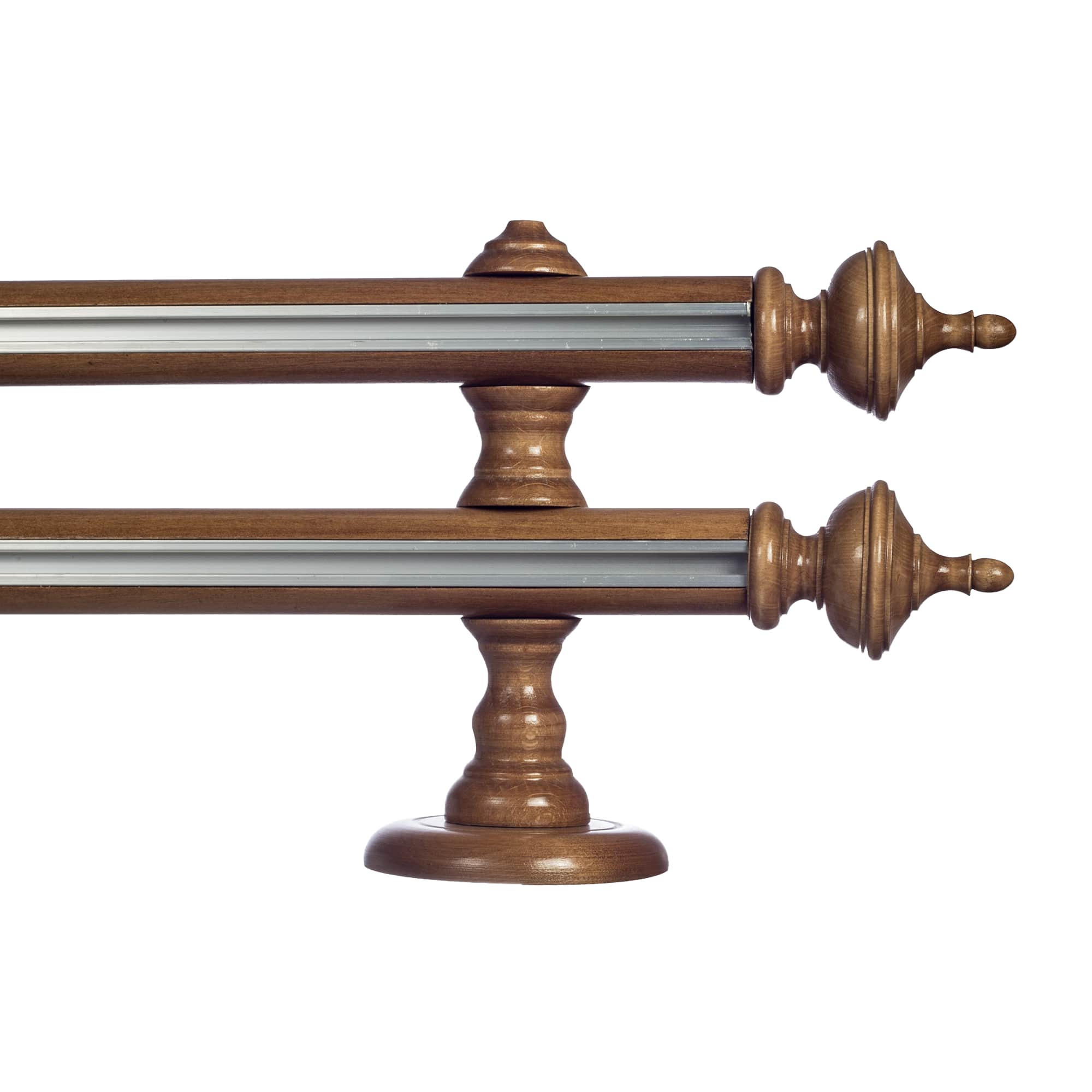 Saly két alumíniumsínes fa rúdkarnis stejar Saly két alumíniumsínes fa rúdkarnis Tölgy