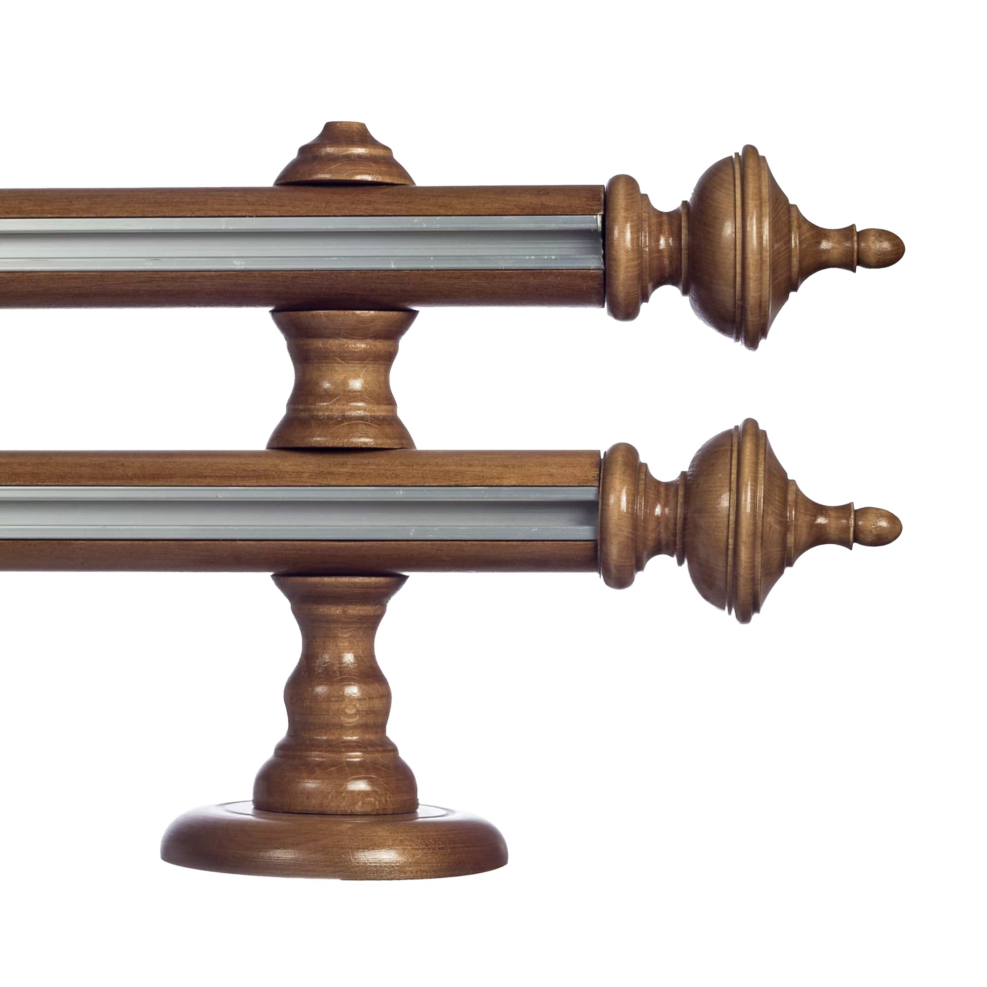 Saly két alumíniumsínes fa rúdkarnis stejar Saly két alumíniumsínes fa rúdkarnis Tölgy