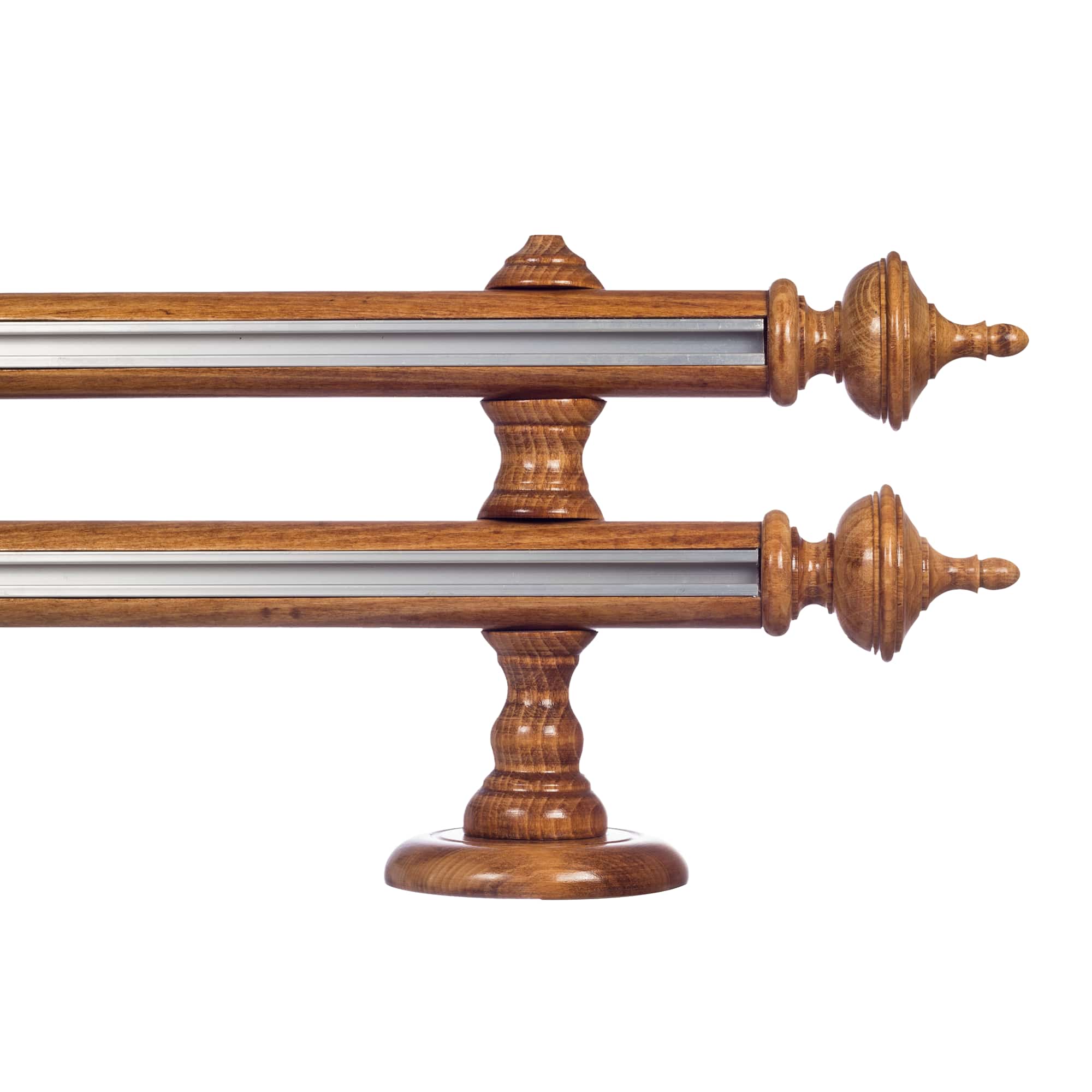 Saly két alumíniumsínes fa rúdkarnis stejar_auriu Saly két alumíniumsínes fa rúdkarnis Stejar_auriu