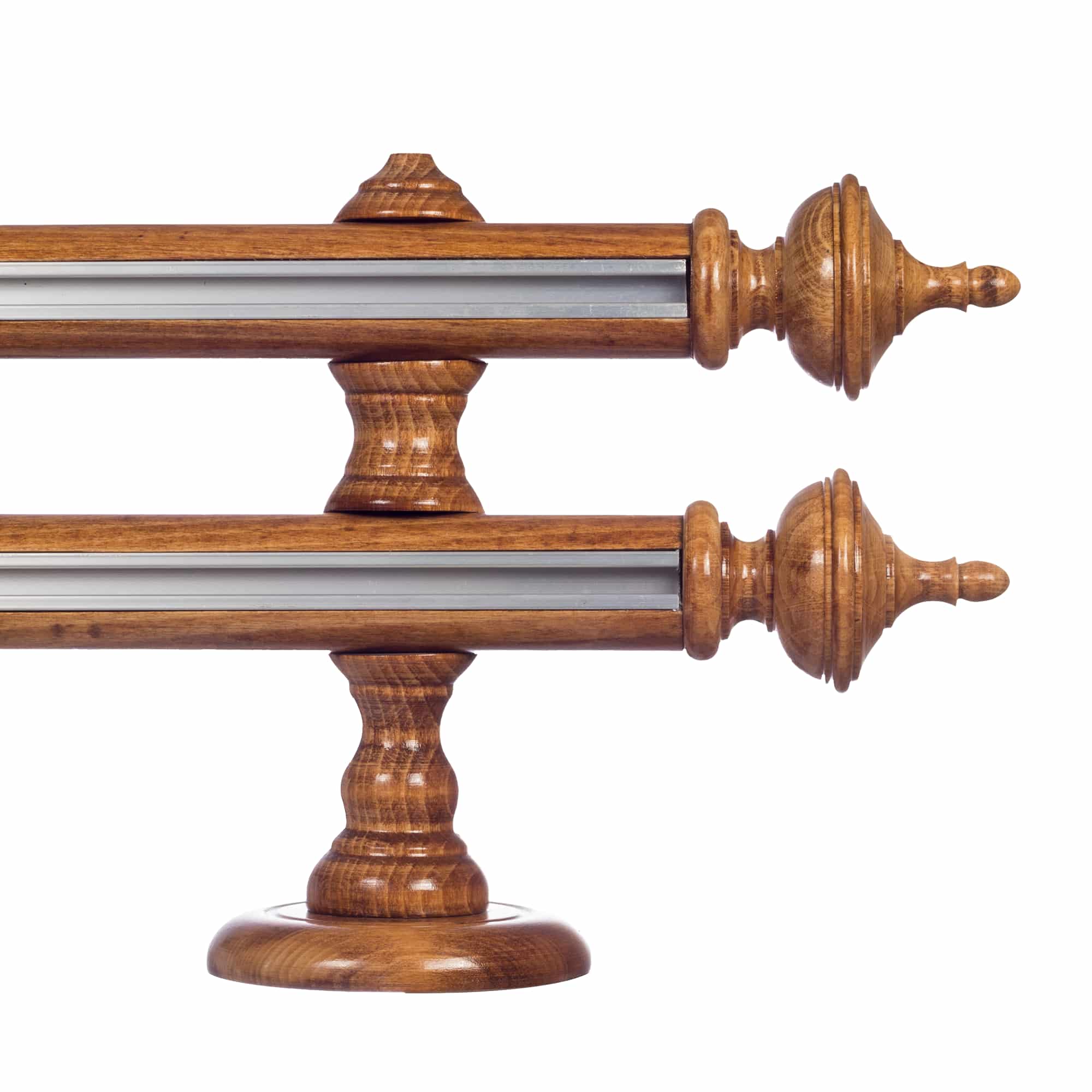 Saly két alumíniumsínes fa rúdkarnis stejar_auriu Saly két alumíniumsínes fa rúdkarnis Stejar_auriu