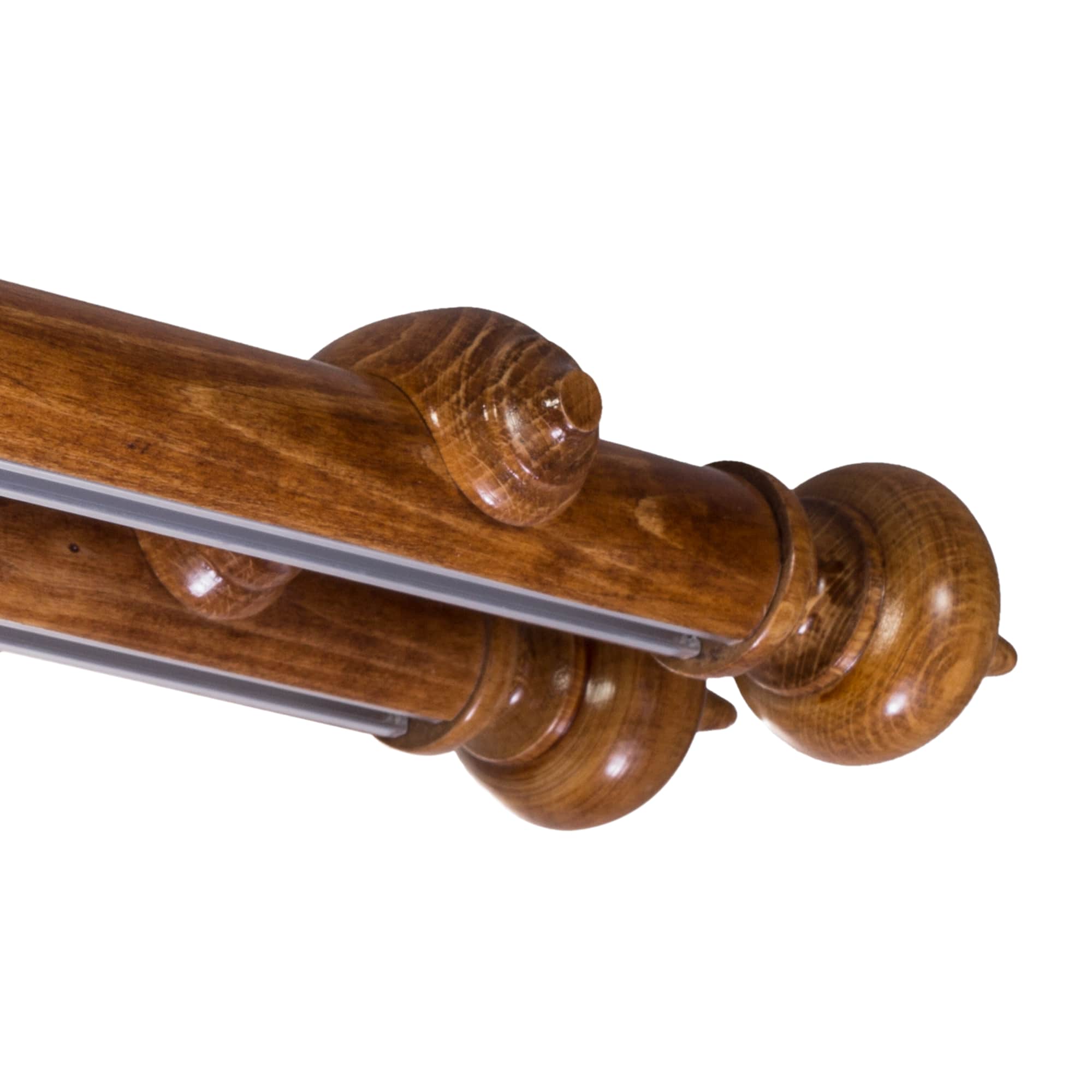 Saly két alumíniumsínes fa rúdkarnis stejar_auriu Saly két alumíniumsínes fa rúdkarnis Stejar_auriu