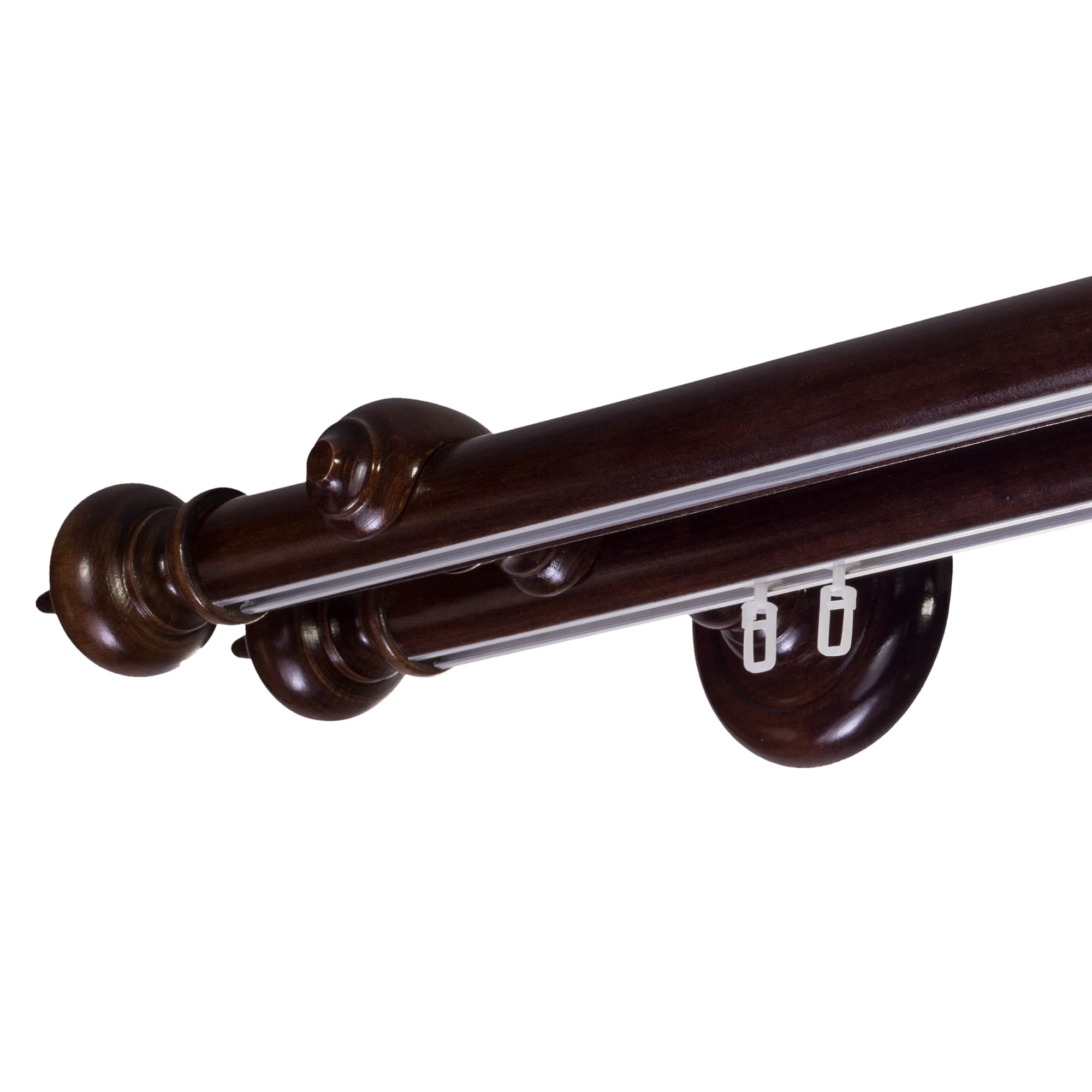 Saly két alumíniumsínes fa rúdkarnis nuc Saly két alumíniumsínes fa rúdkarnis Dió