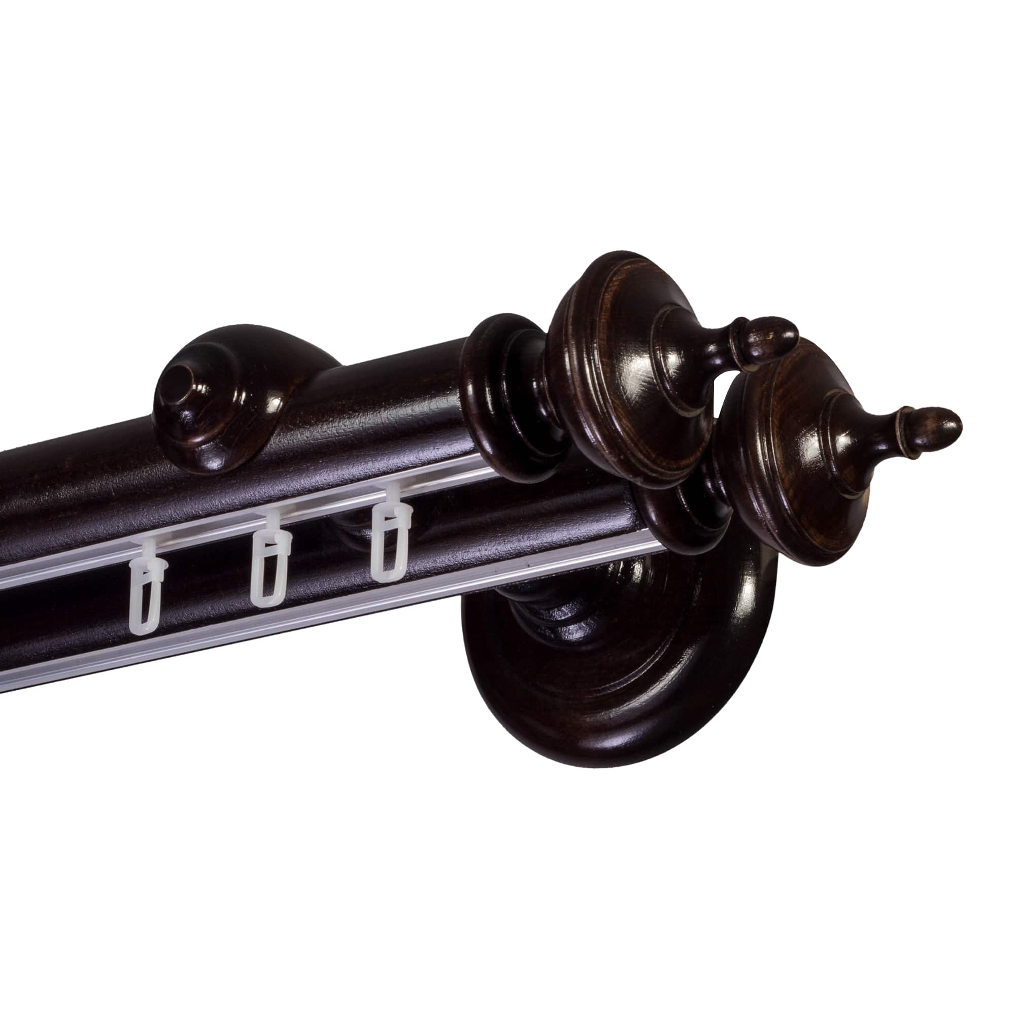 Saly két alumíniumsínes fa rúdkarnis wenge Saly két alumíniumsínes fa rúdkarnis Wenge