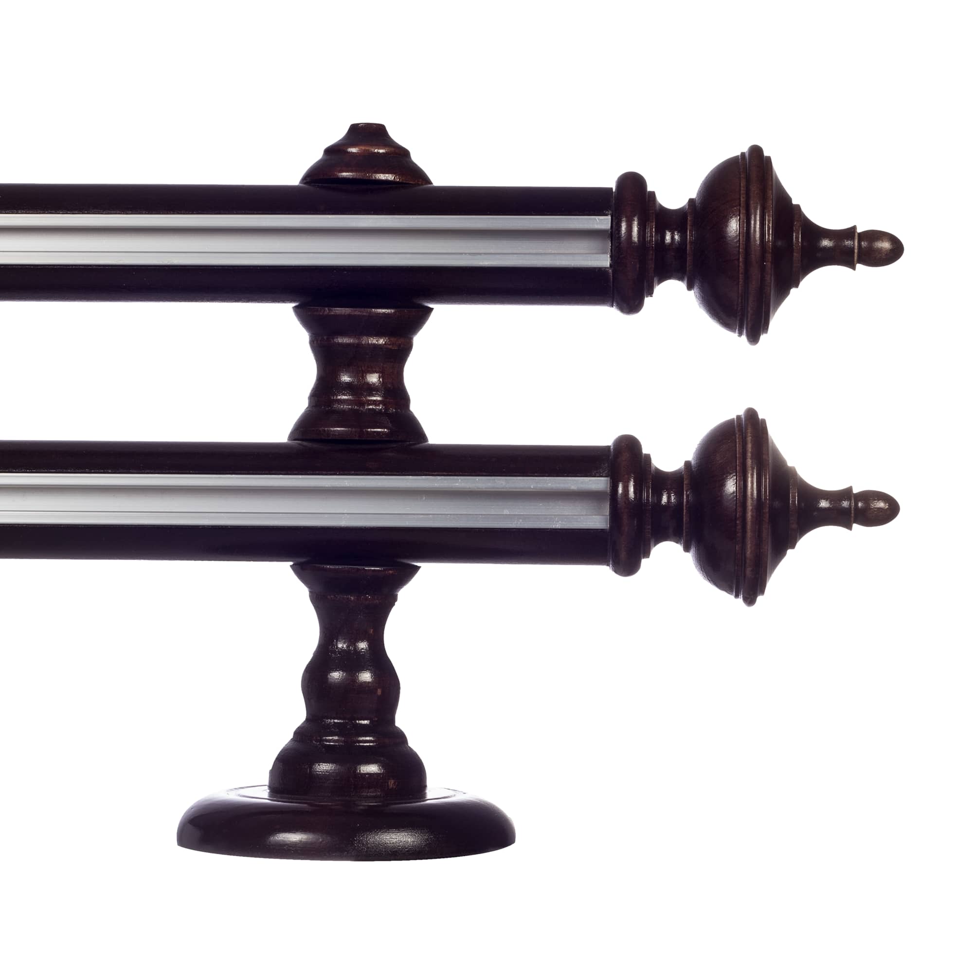 Saly két alumíniumsínes fa rúdkarnis wenge Saly két alumíniumsínes fa rúdkarnis Wenge