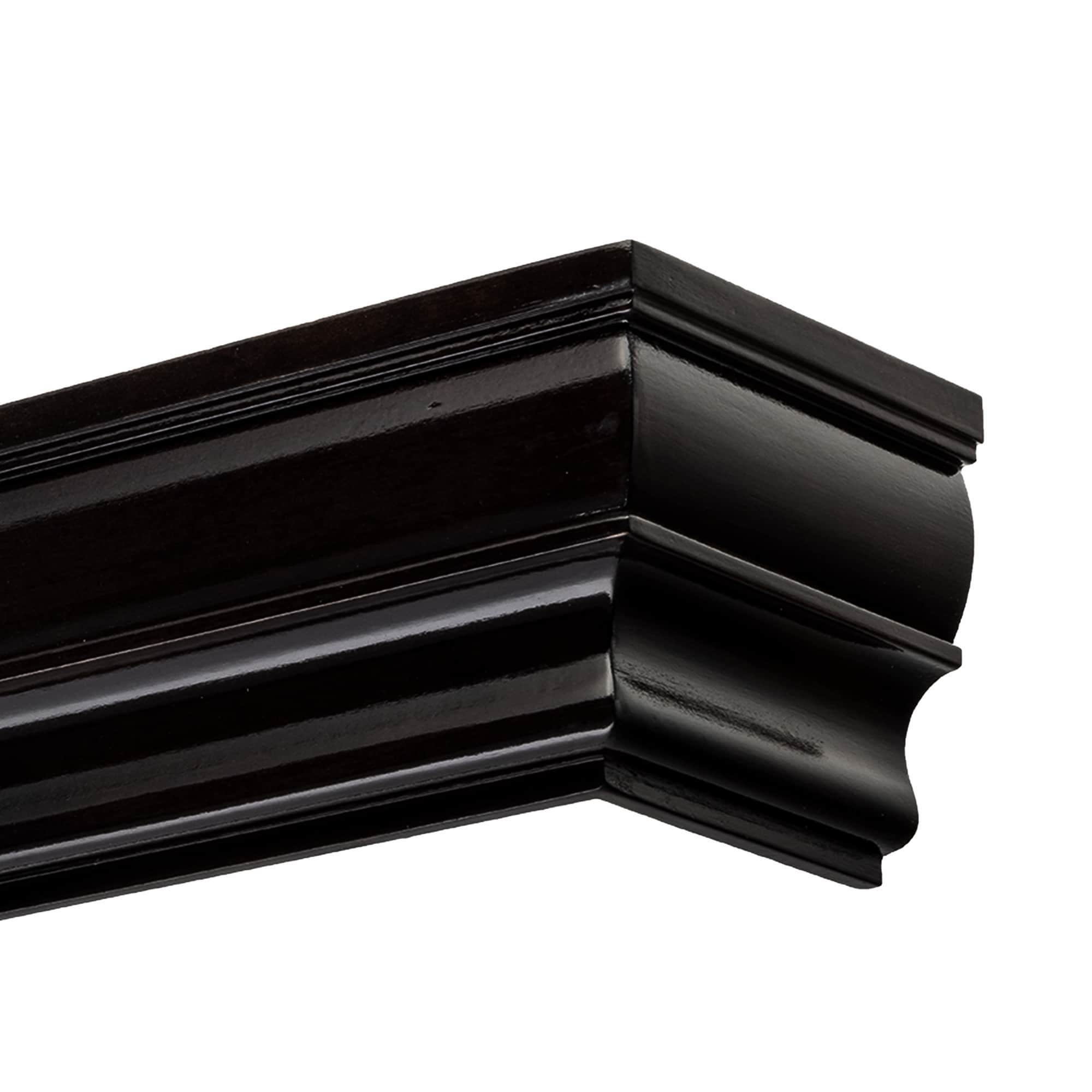 Firenze fa előlapos függönykarnis negru Firenze fa előlapos függönykarnis Fekete