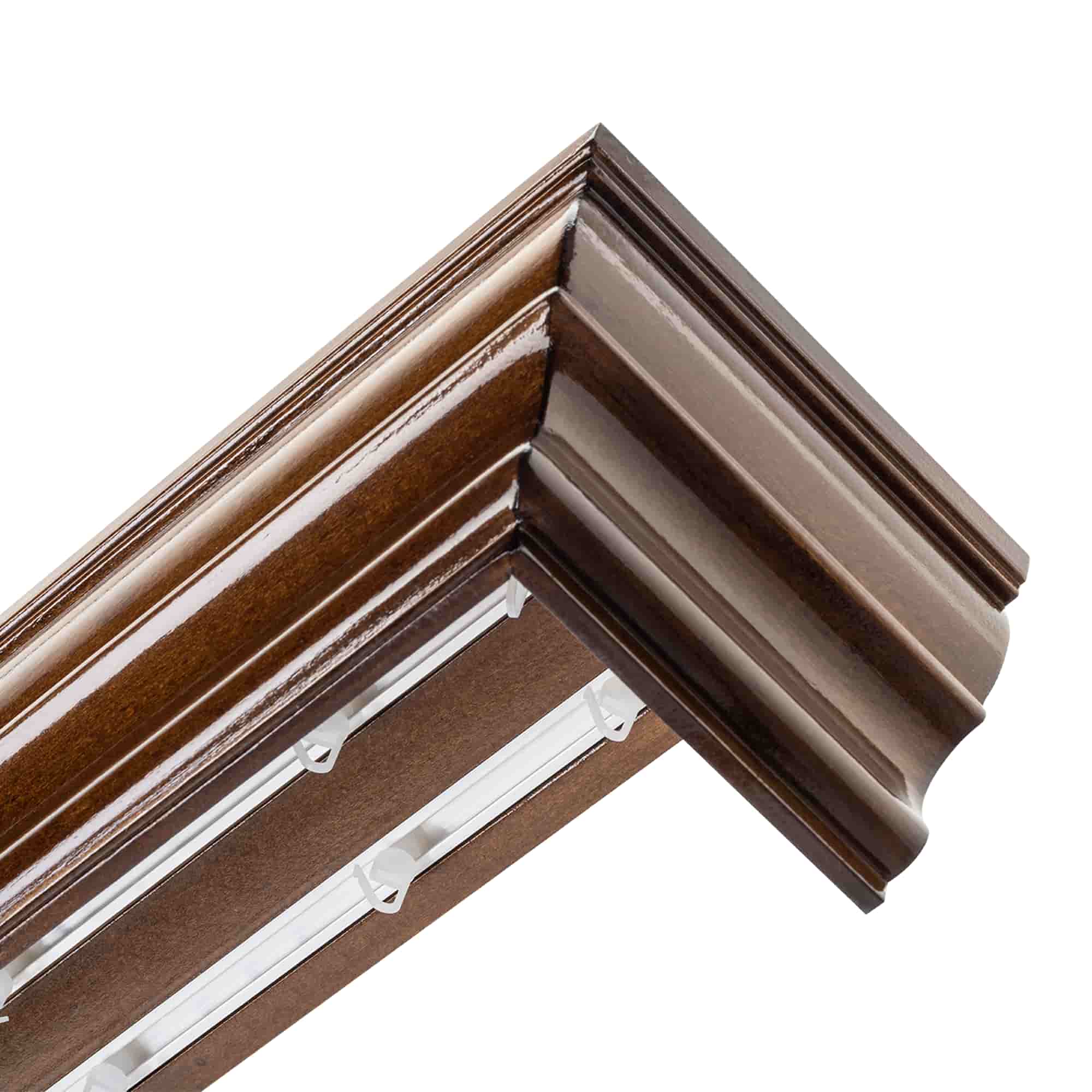 Firenze fa előlapos függönykarnis nuc Firenze fa előlapos függönykarnis Dió