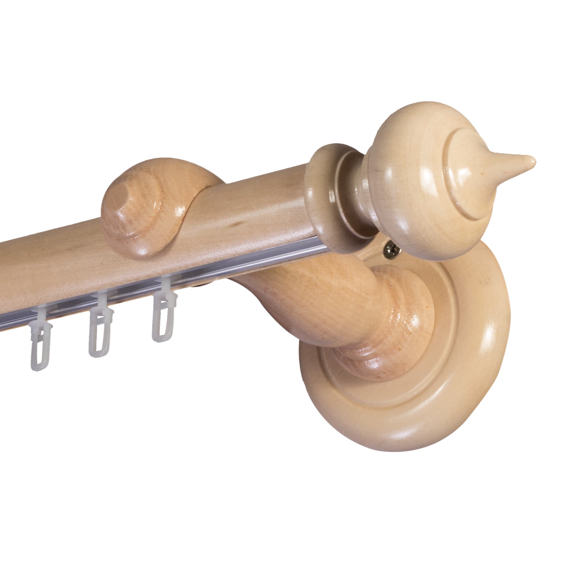 Stella egy alumíniumsínes fa rúdkarnis natur Stella egy alumíniumsínes fa rúdkarnis Natúr