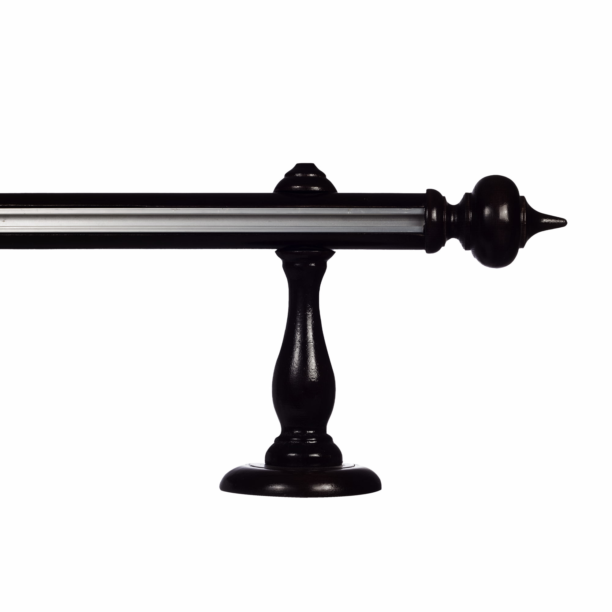 Stella egy alumíniumsínes fa rúdkarnis negru Stella egy alumíniumsínes fa rúdkarnis Fekete