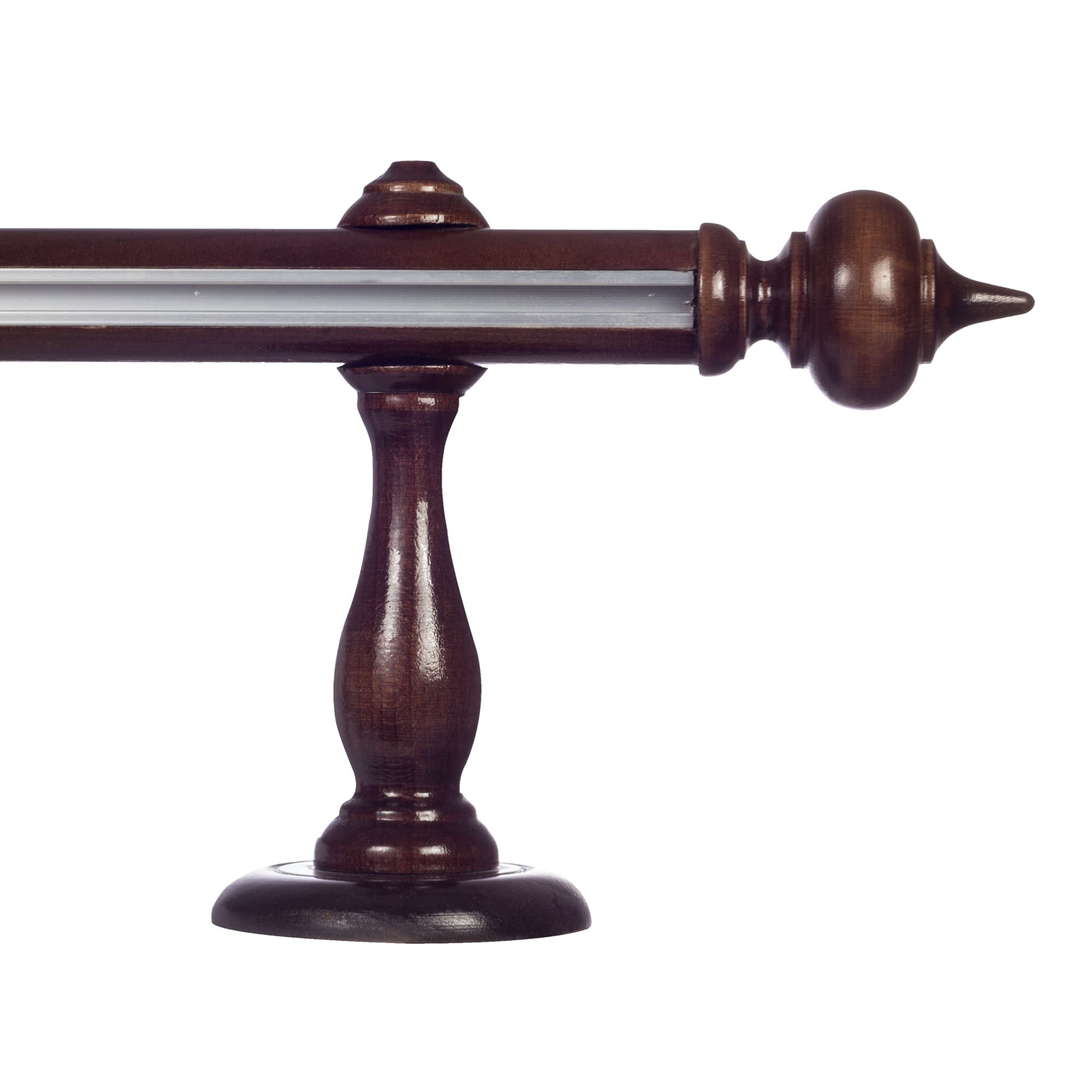 Stella egy alumíniumsínes fa rúdkarnis nuc Stella egy alumíniumsínes fa rúdkarnis Dió